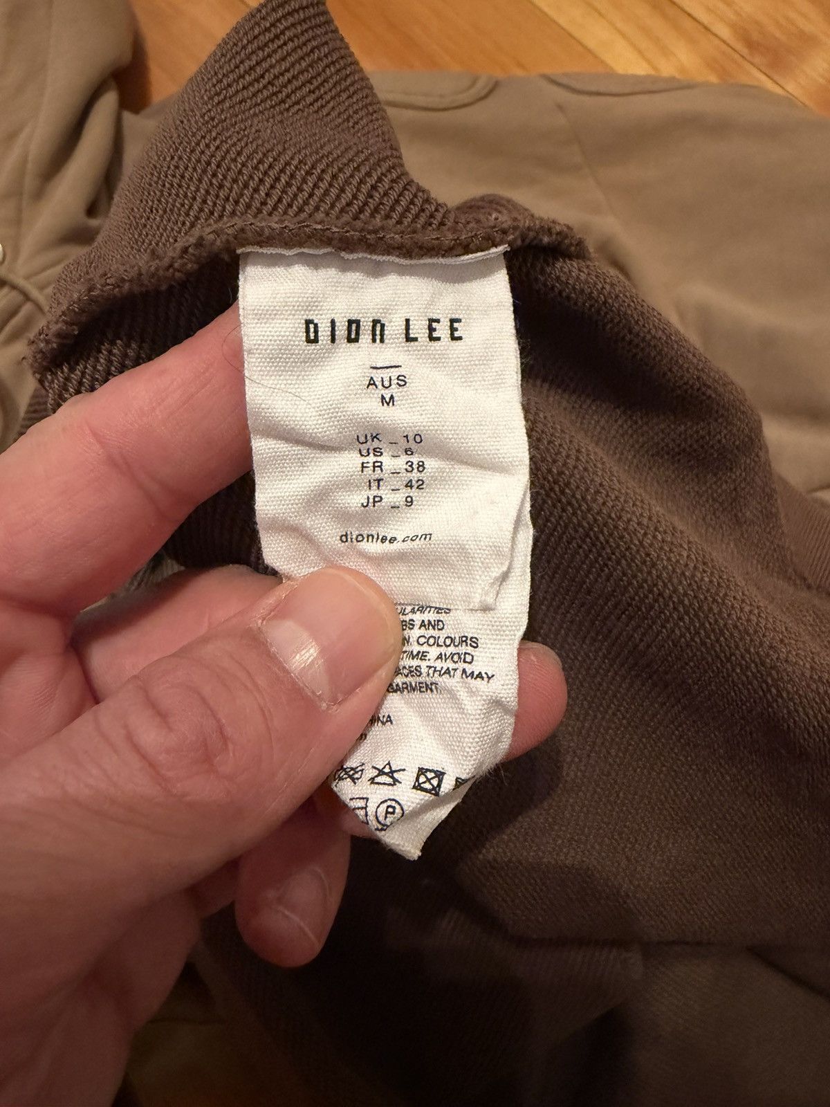 Dion Lee Dion Lee Brown & Taupe Padded Sunfade Hoodie Size US M / EU 48-50 / 2 - 6 Thumbnail