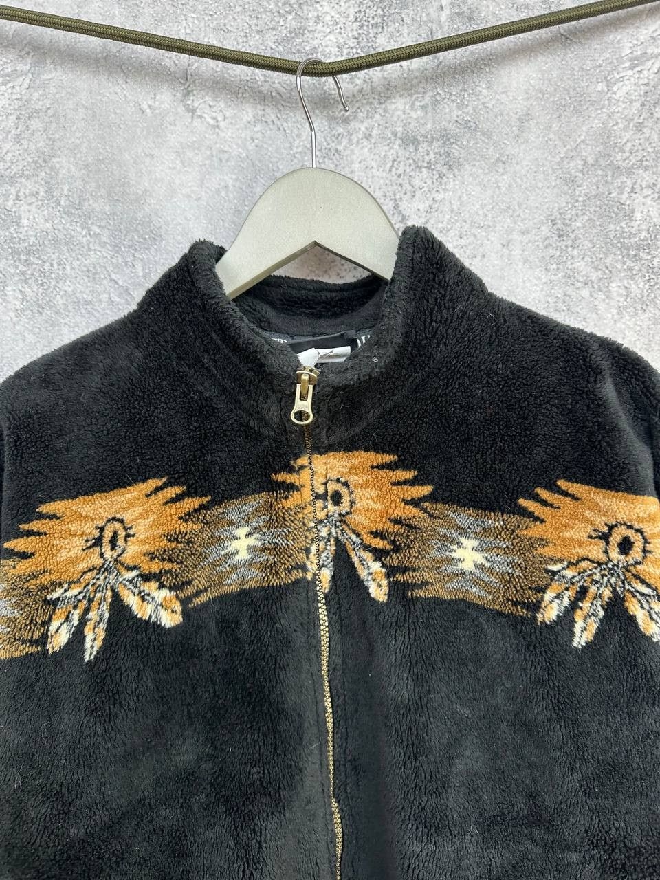 American Apparel Outback Trading Company "Bear" Native Pattern Fleece Jacket Size US L / EU 52-54 / 3 - 4 Thumbnail