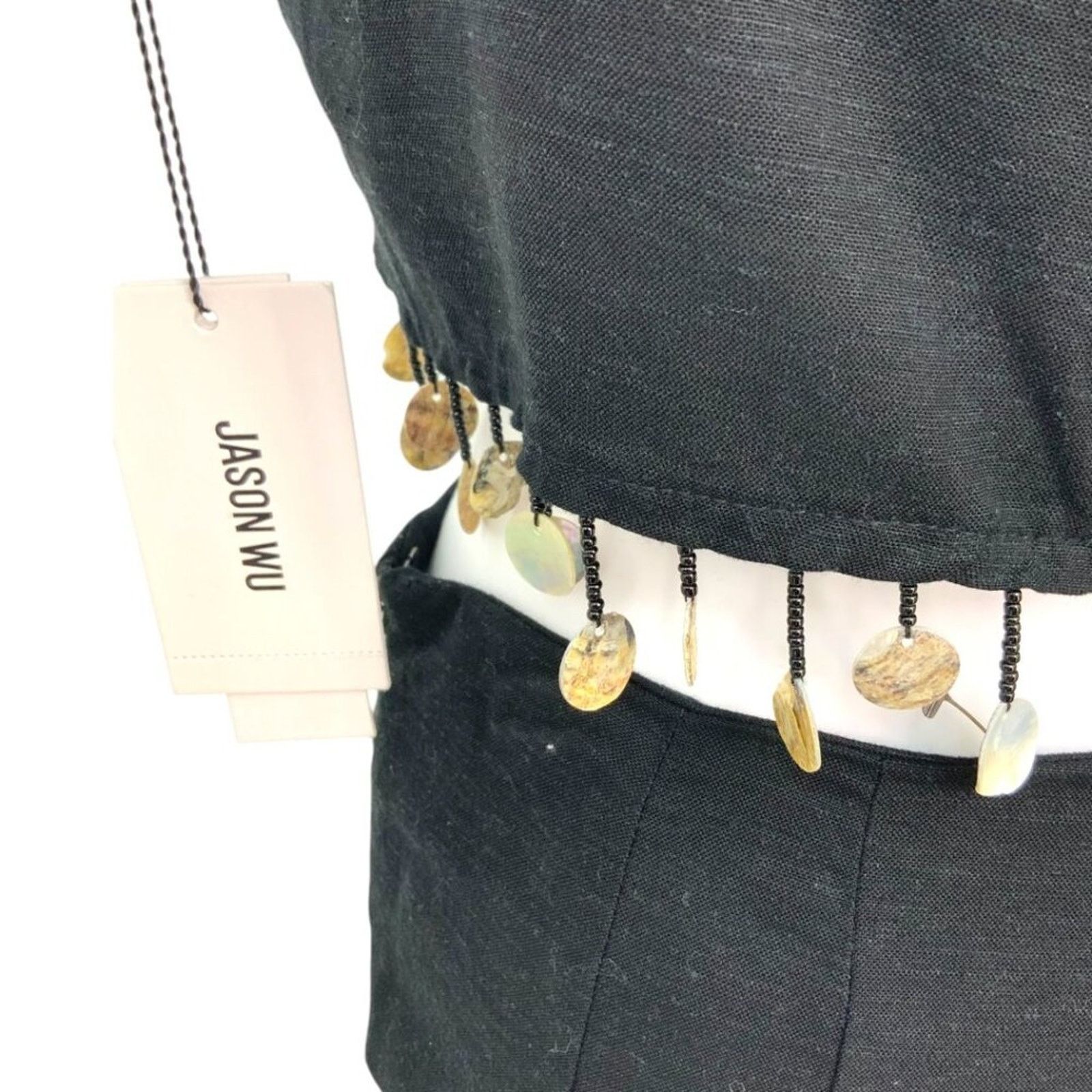 Jason Wu Jason Wu Black Linen Blend Set Small NWT $425 MSRP Size 27" / US 4 / IT 40 - 3 Thumbnail