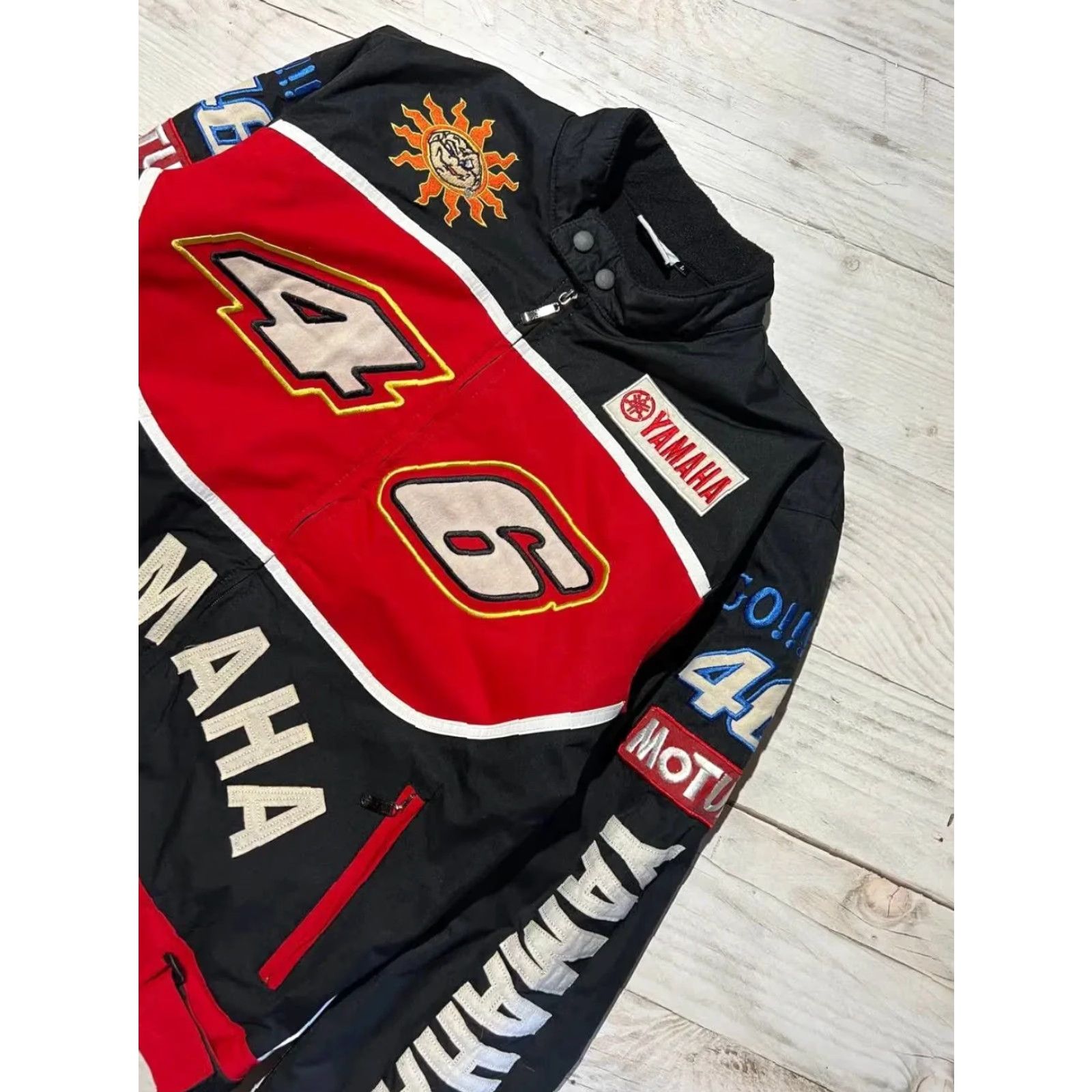 Yamaha VINTAGE Yamaha Racing Moto Jacket Duhan 46 Big Logo Y2K Men Size L Black Jacket Mens Size US L / EU 52-54 / 3 - 3 Thumbnail