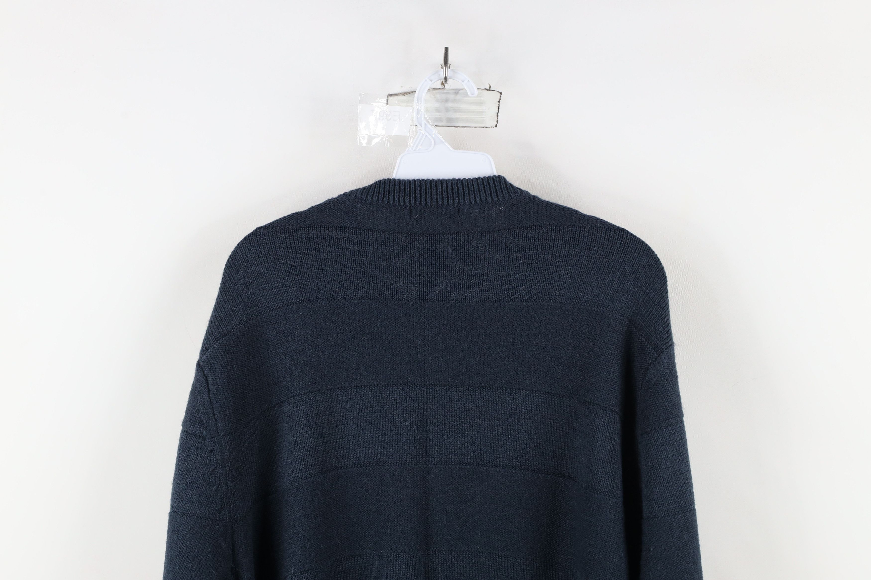 Vintage Vintage 90s Streetwear Striped Ribbed Knit Crewneck Sweater Size US M / EU 48-50 / 2 - 6 Thumbnail