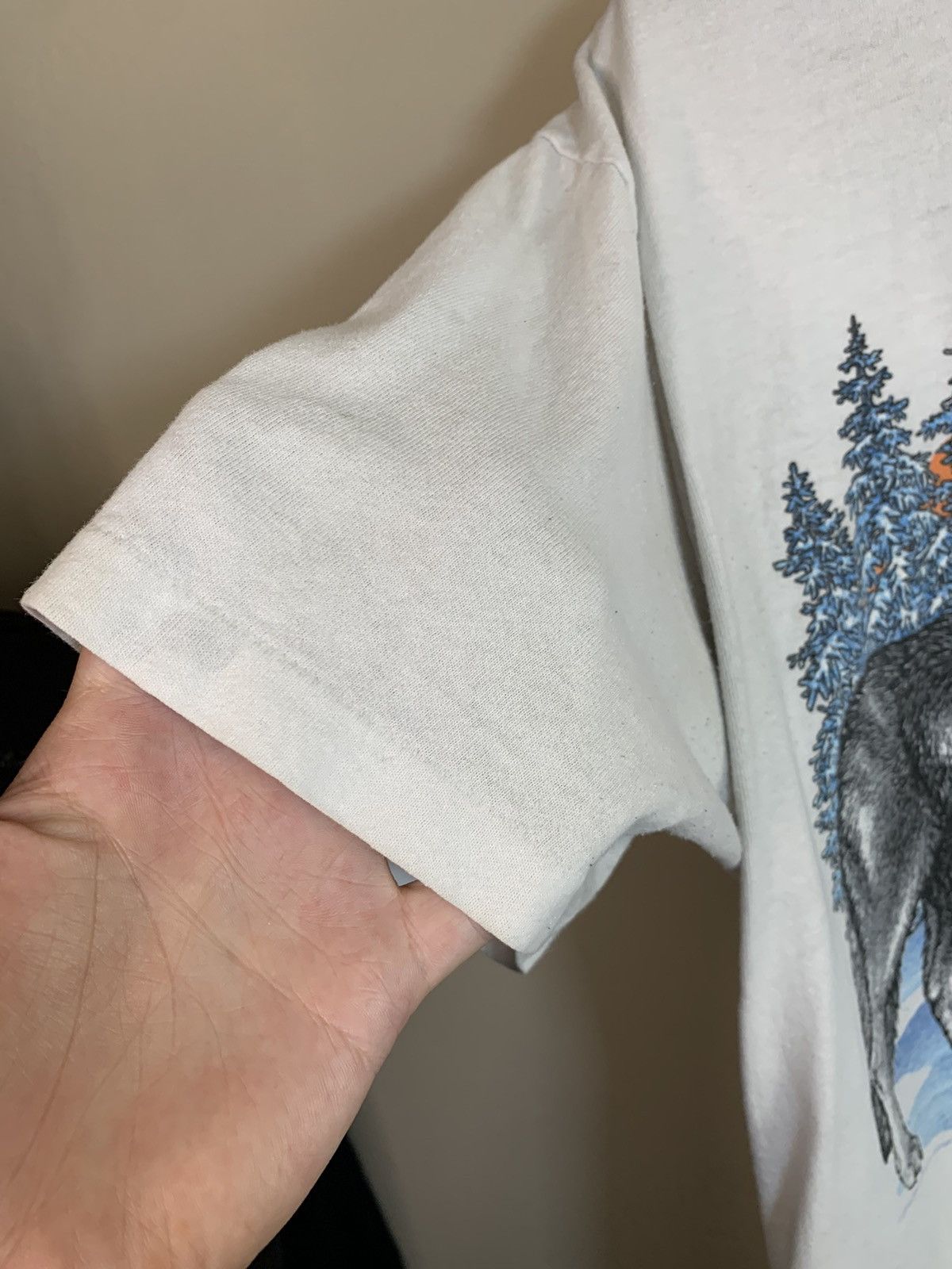Vintage *RARE* Vintage 80’s Call Of The Wild Wolves Wolf Art T-Shirt Size US XL / EU 56 / 4 - 5 Thumbnail