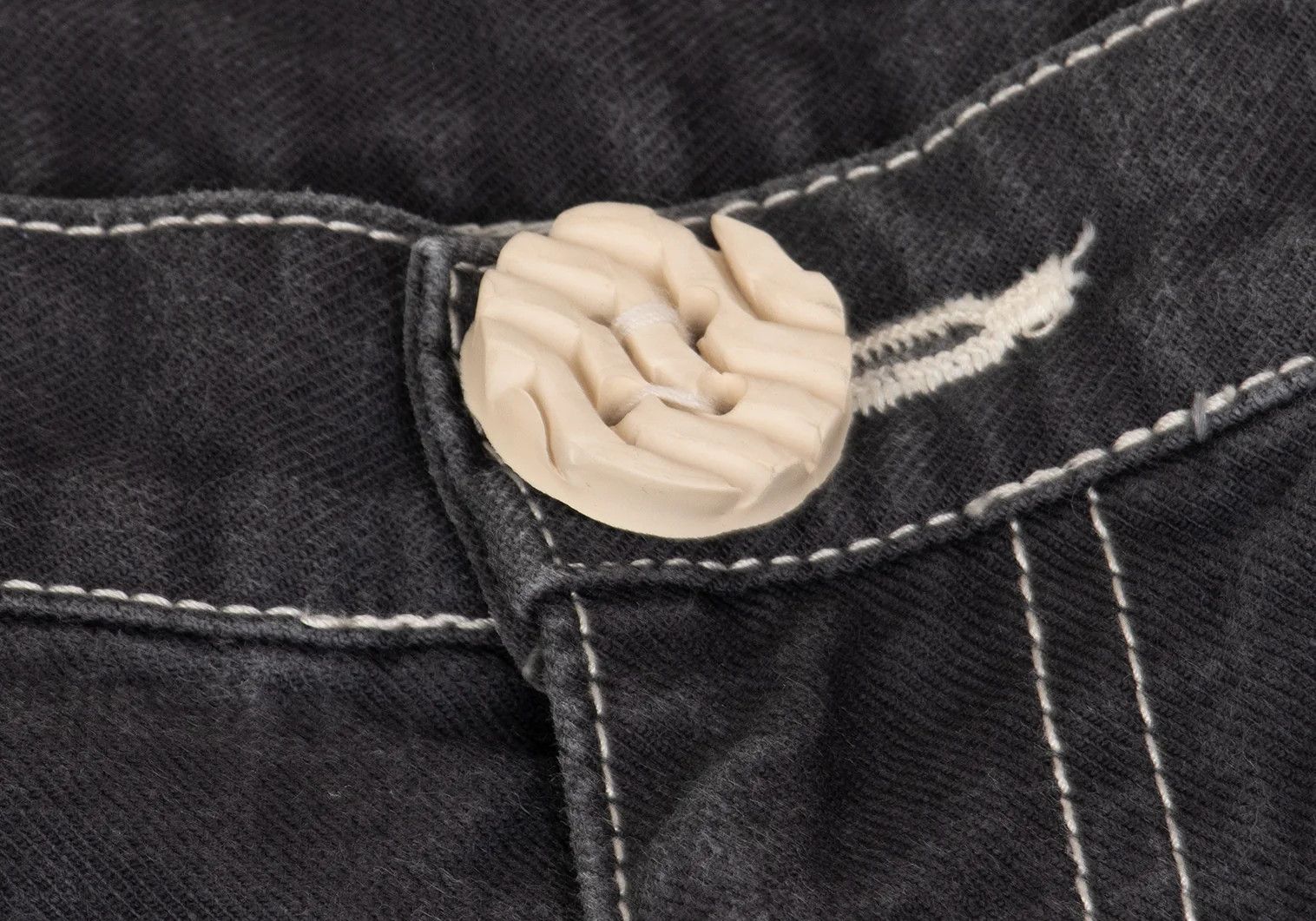 Comme des Garcons Homme Plus Cotton Tire Button Stitch Pants in Gray Size S Size US 30 / EU 46 - 5 Thumbnail