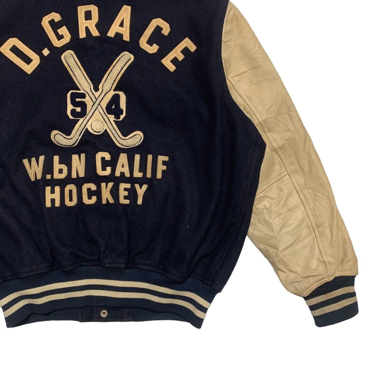 Japanese Brand Vintage D. Grace Calif Hocket Varsity Jacket Size US L / EU 52-54 / 3 - 3 Thumbnail