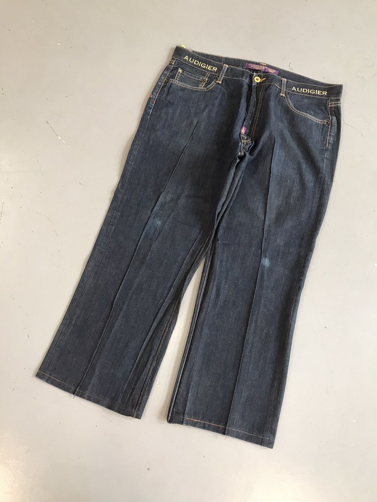 Christian Audigier × Designer × Vintage Vintage Christian Audigier Ed hardy crazy embroidered denim Size US 39 - 4 Thumbnail