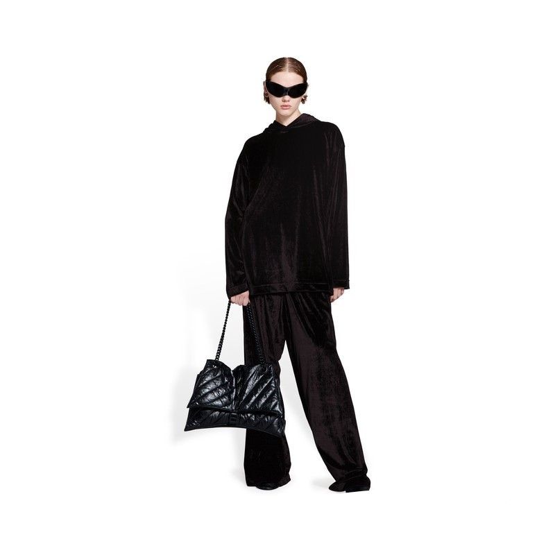 Balenciaga o1mt1gz1224 Hoodie Oversized in Black Size S / US 4 / IT 40 - 3 Thumbnail