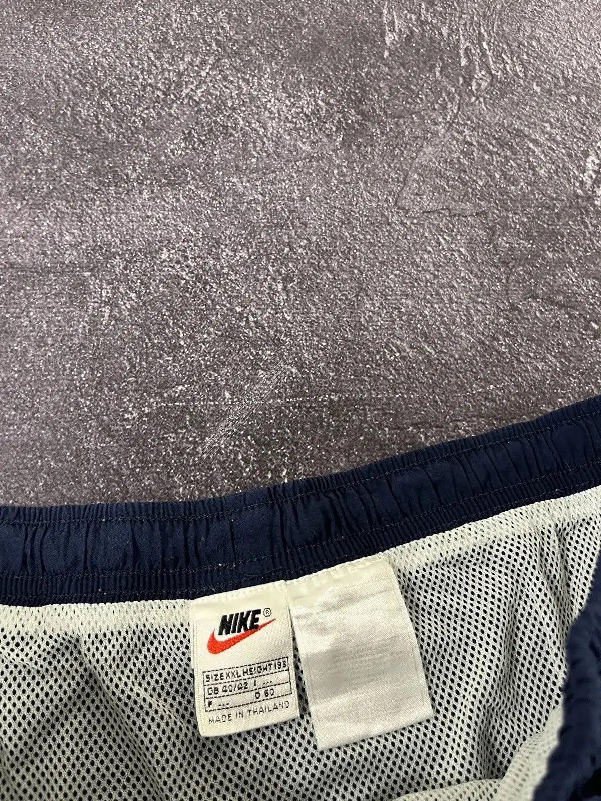Nike × Vintage Vintage 90s Nike Y2K Big Swoosh Logo Retro Nylon Shorts Size US 38 / EU 54 - 4 Thumbnail