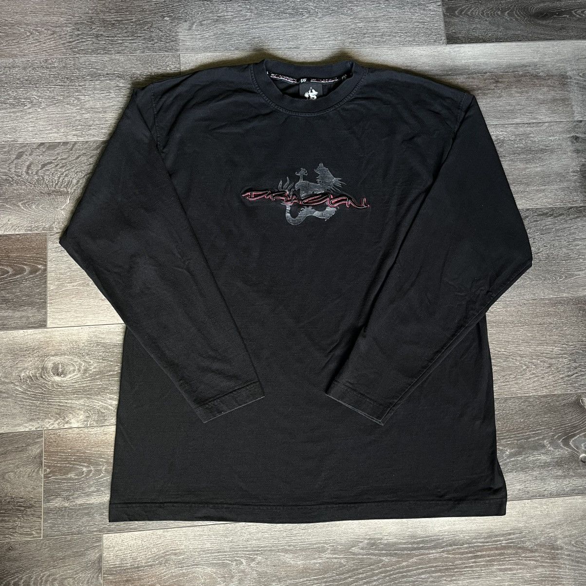 Vintage Vintage 2000s Dragon Brand JNCO Jeans Style Longsleeve Tee Size US XXL / EU 58 / 5 - 1 Thumbnail