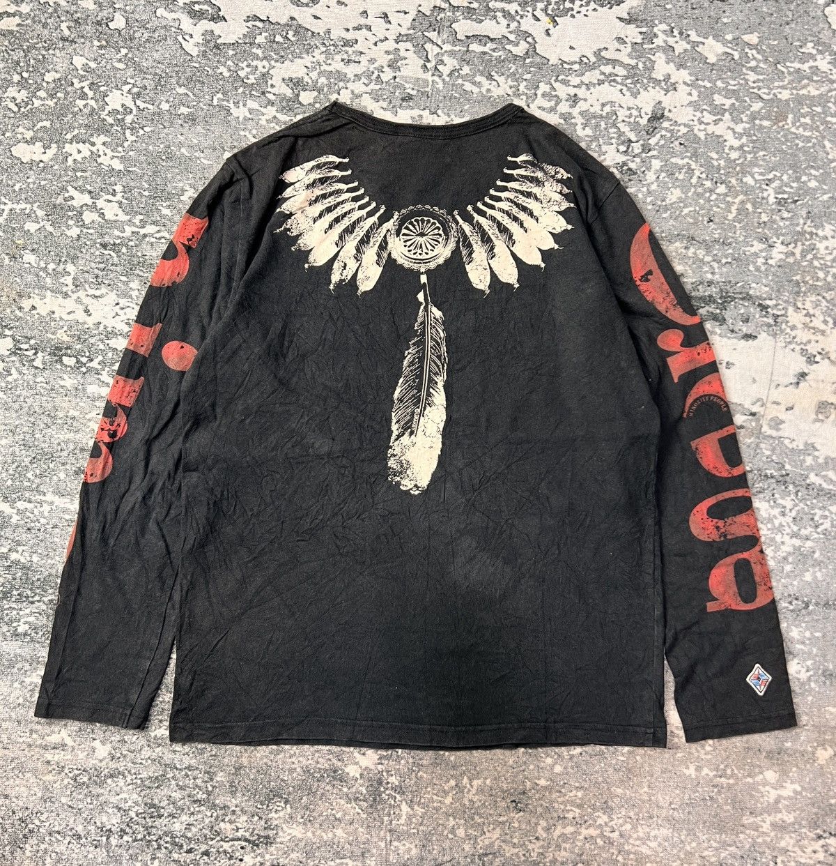 Dulcamara Japan Genorimo Grakey Feathers Tribal Ls Tshirt Size US L / EU 52-54 / 3 - 13 Thumbnail