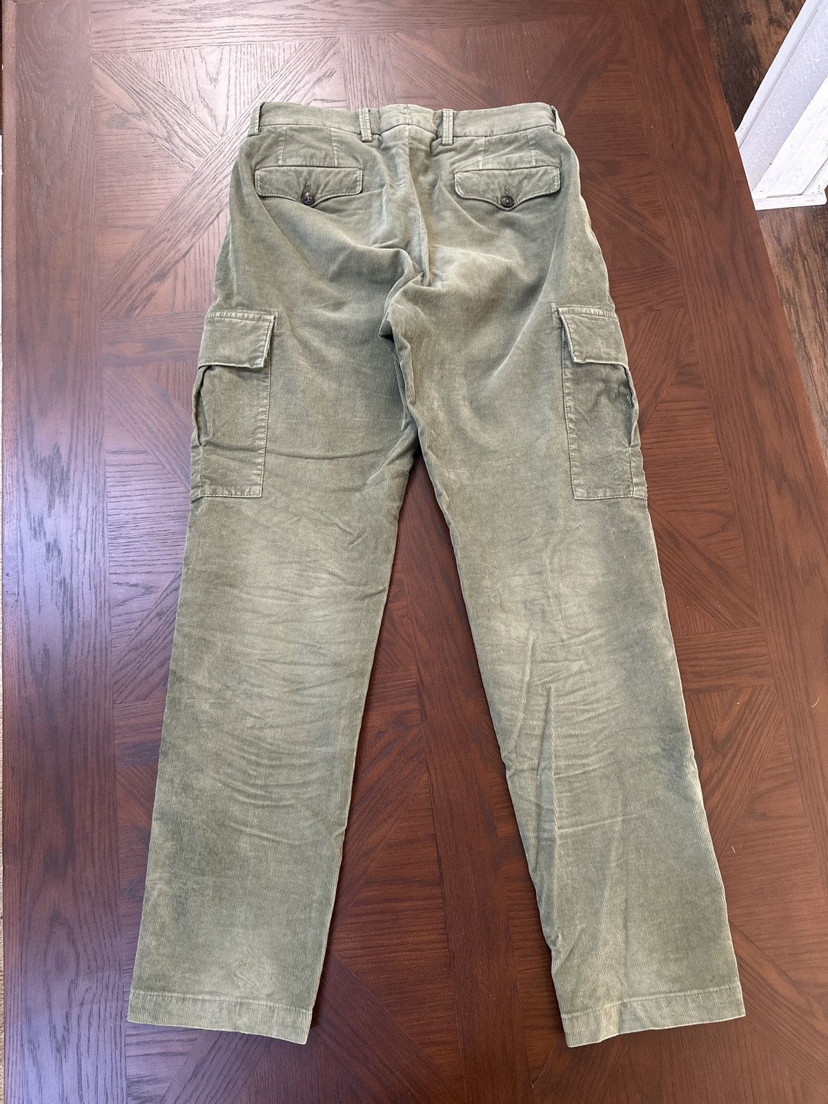Other Briglia 1949 Easy Fit Cargo Corduroy Trousers Military Green Size US 29 - 6 Thumbnail