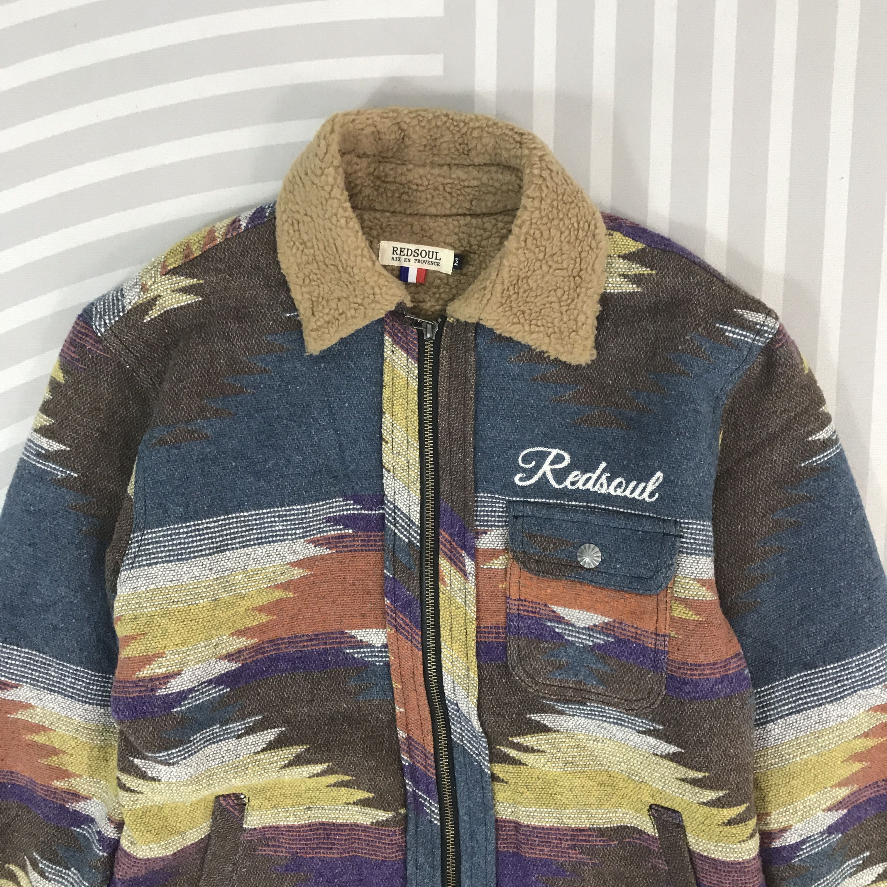 Japanese Brand Vintage Redsoul Aix En Provence Navajo Design Jacket Size US M / EU 48-50 / 2 - 3 Thumbnail