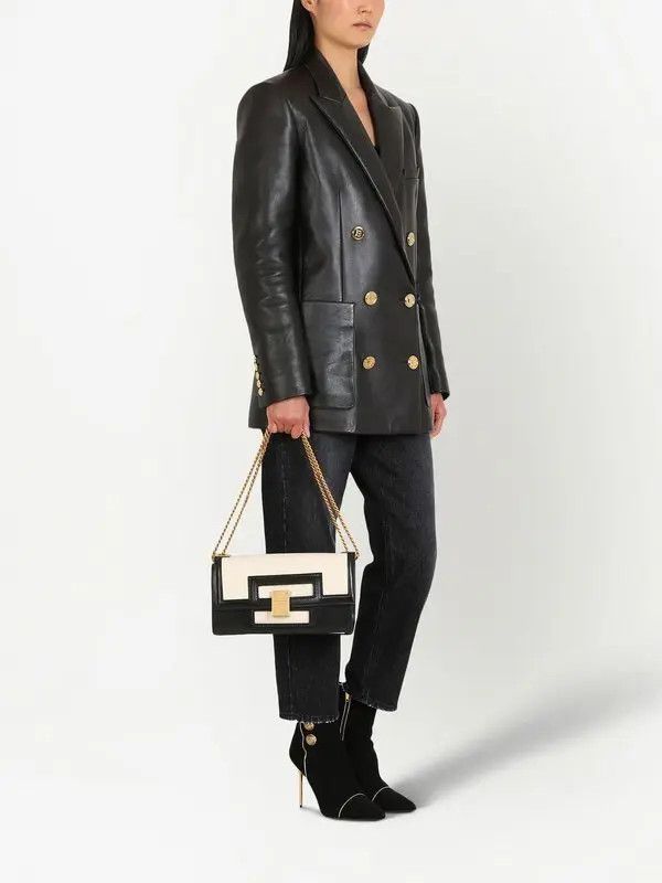 Balmain o1s1wg111225 Size:OS/1945 Heritage Shoulder Bag in Black Size ONE SIZE - 5 Thumbnail