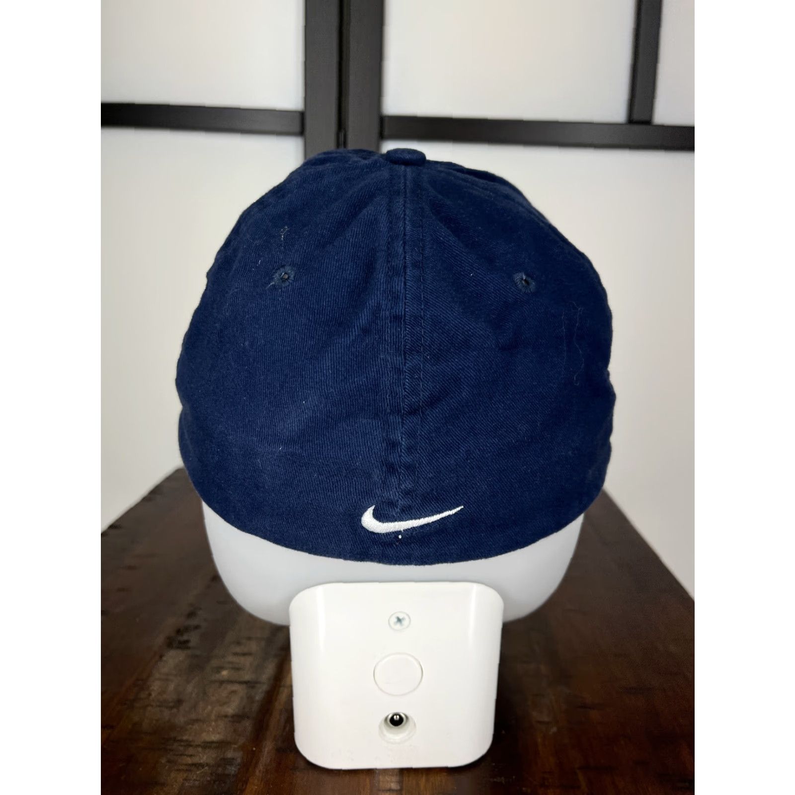 Nike Nike Hat Cap Fitted Adult One Size Blue Swoosh Stretch Cotton Blend Golf Golfer Size ONE SIZE - 6 Thumbnail