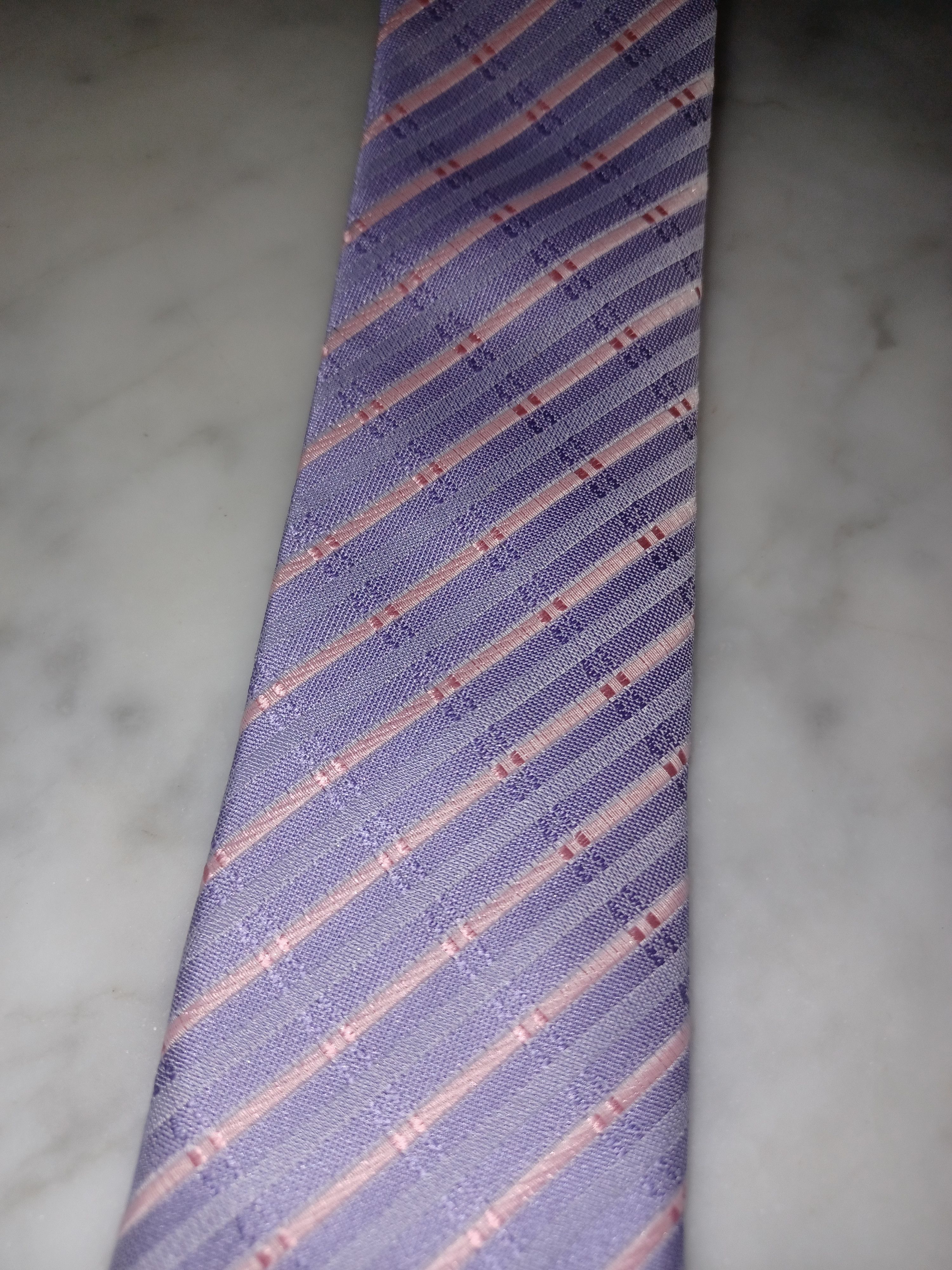 Other Terzasso Narrow Tie Light Purple & Pink Hand Made Size ONE SIZE - 3 Thumbnail