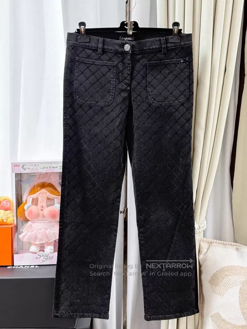 Chanel Chanel Diamond plaid jeans Size 26" / US 2 / IT 38 - 1 Thumbnail