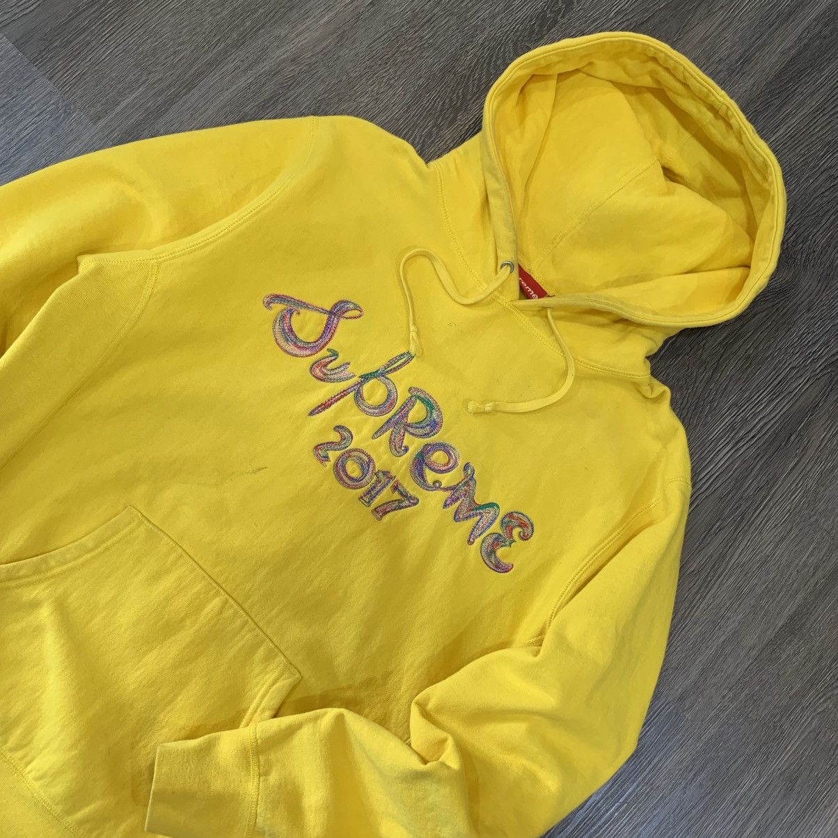 Supreme Supreme Brush Logo 2017 Embroidery Hoodie Size US M / EU 48-50 / 2 - 2 Thumbnail