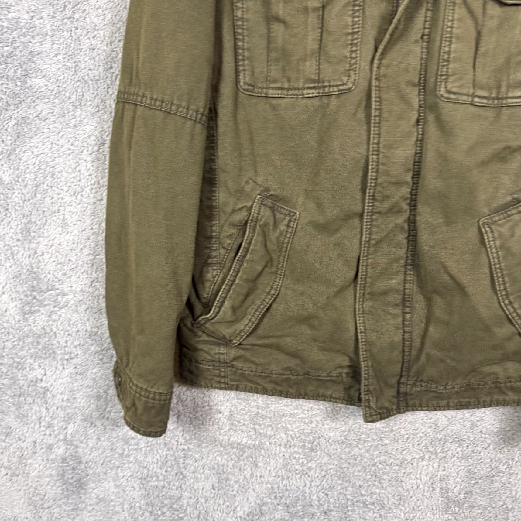 Levi's Levi’s Trucker Jacket Mens S Sherpa Hooded Canvas Utility Military Field Chore Jacket Size US S / EU 44-46 / 1 - 3 Thumbnail