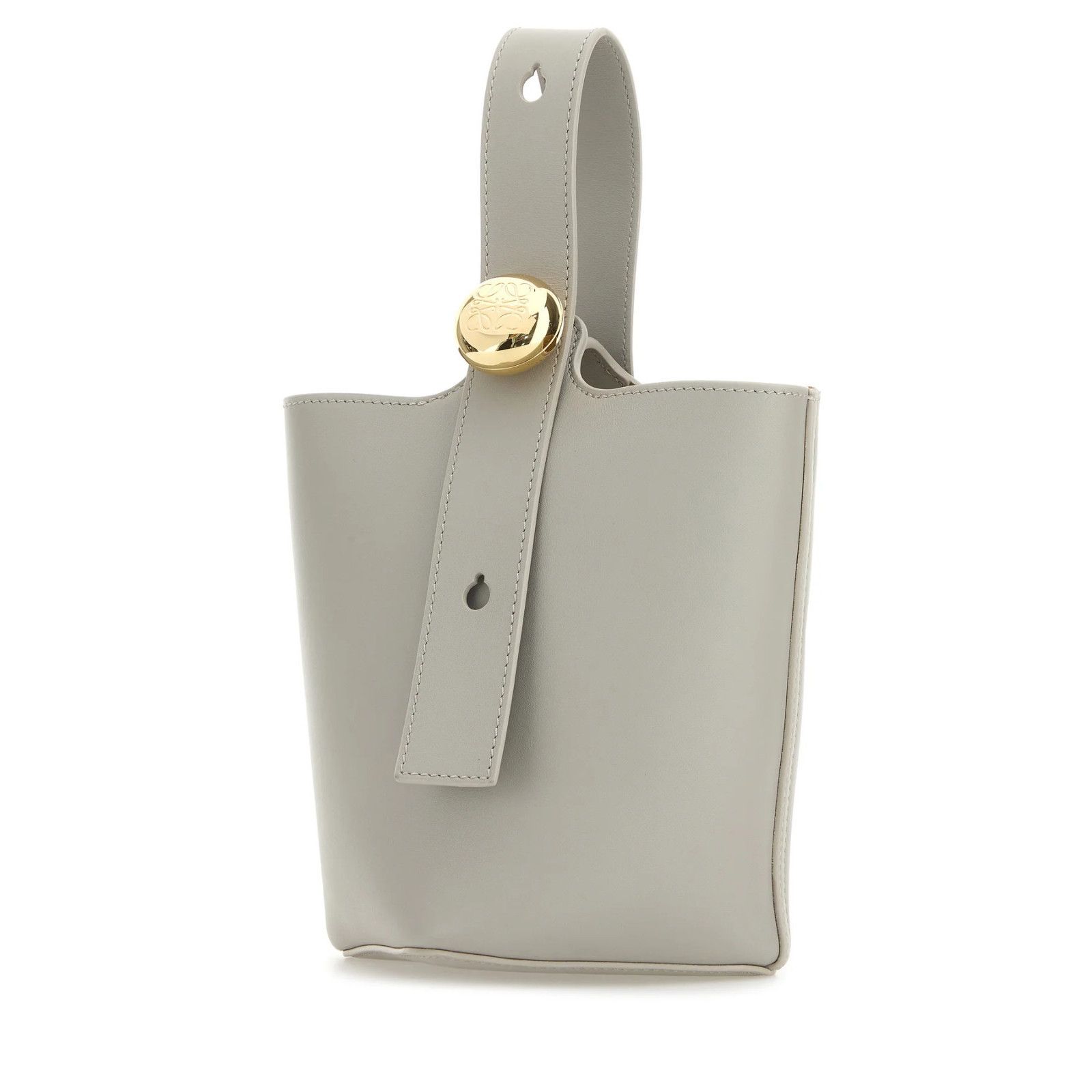 Loewe LOEWE Pebble Mini Shell Gray Leather Bucket Bag New And Auth Size ONE SIZE - 2 Thumbnail