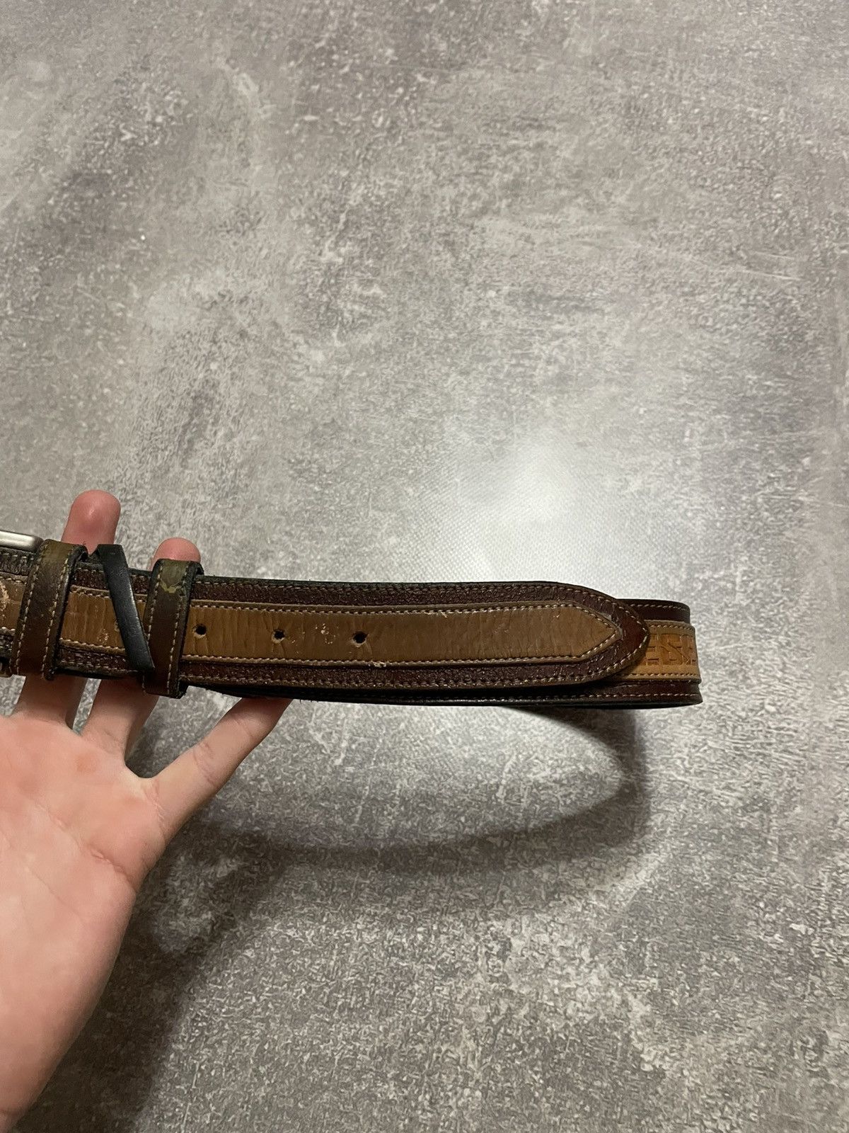 Diesel Vintage Diesel Leather Belt Y2K Size ONE SIZE - 5 Thumbnail