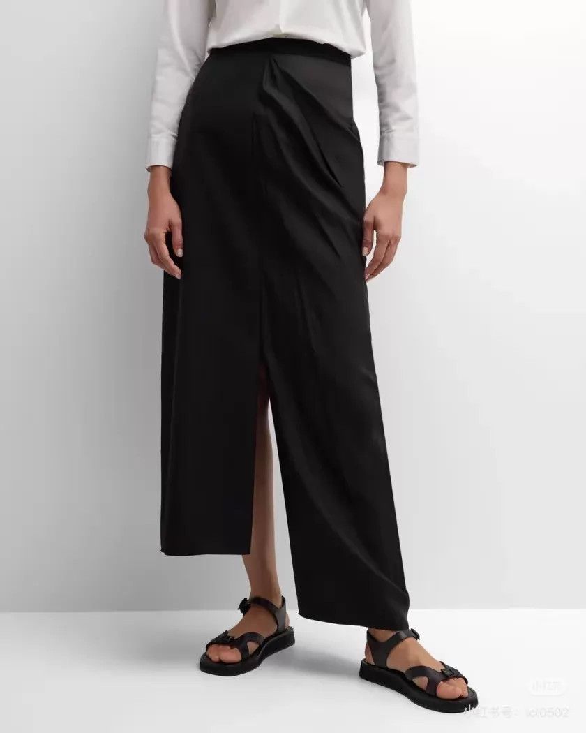 The Row the row mixed fabric one side pleated skirt size 4 Size 27" / US 4 / IT 40 - 6 Thumbnail