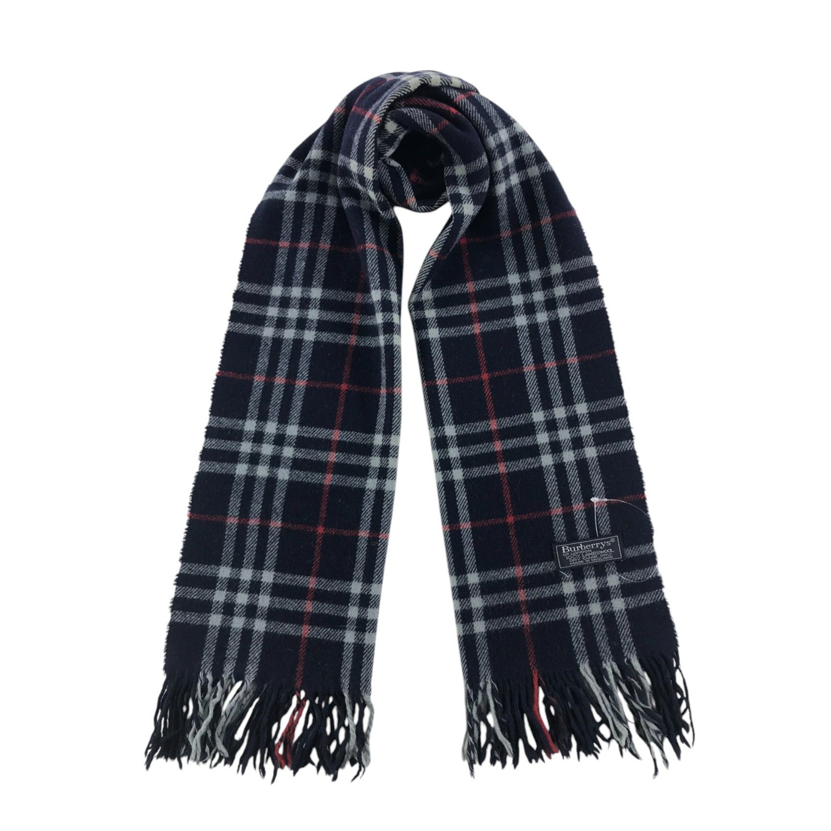 Burberry × Vintage Burberry Scarf / Muffler / Neckwear - WW2777 Size ONE SIZE - 1 Thumbnail