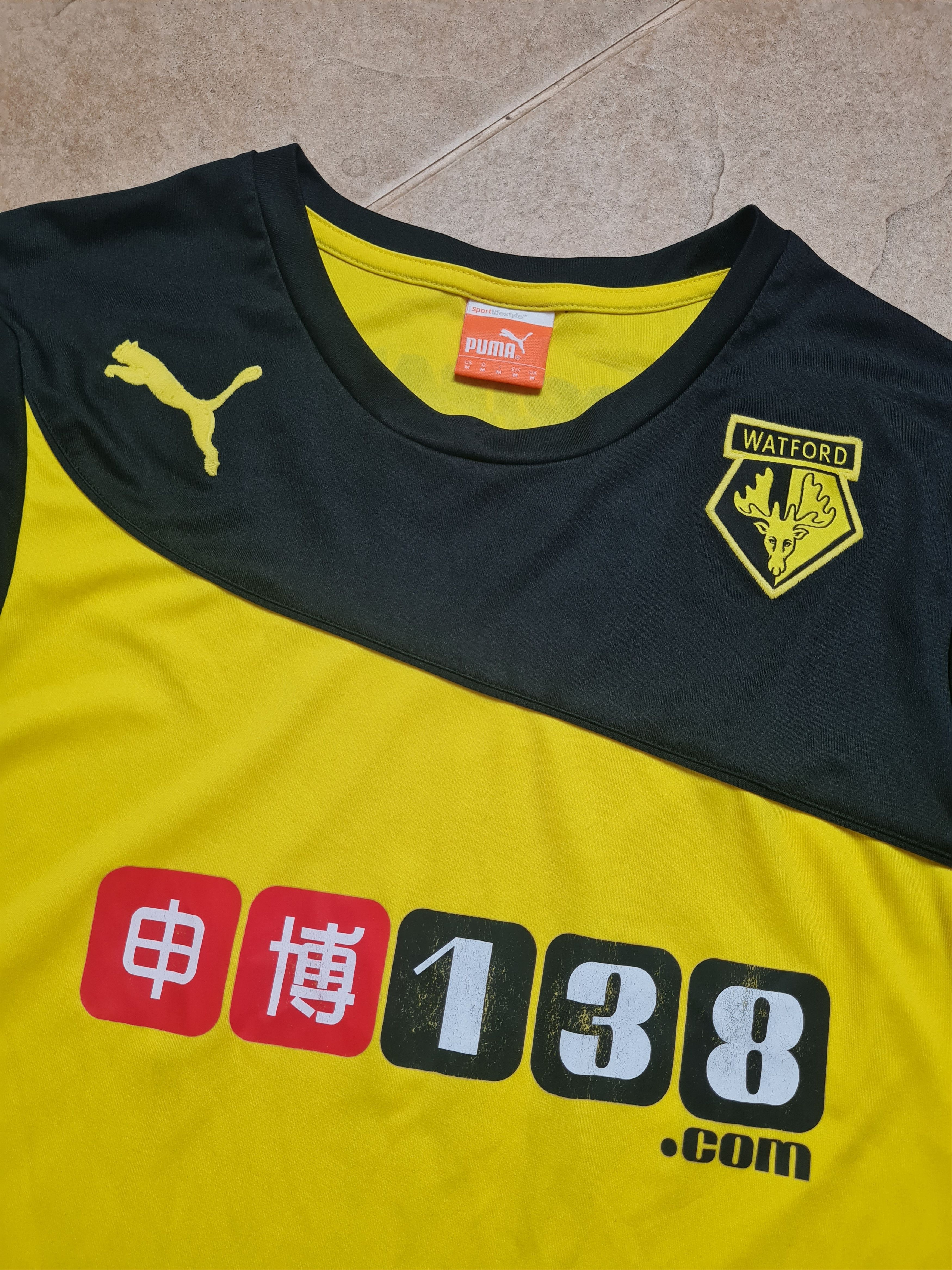 Puma Jersey Puma WATFORD ENGLAND 2013/2014 HOME FOOTBALL SHIRT Size US M / EU 48-50 / 2 - 2 Thumbnail