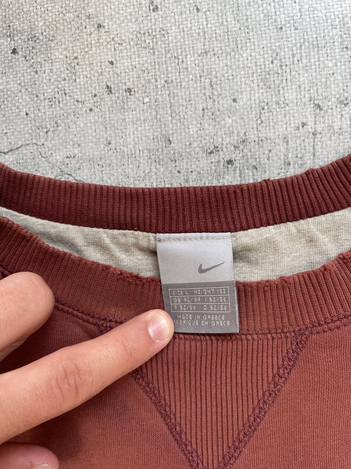 Nike × Vintage 🔥CRAZY Nike Vintage Brown Distressed Sweatshirt🔥 Size US L / EU 52-54 / 3 - 5 Thumbnail