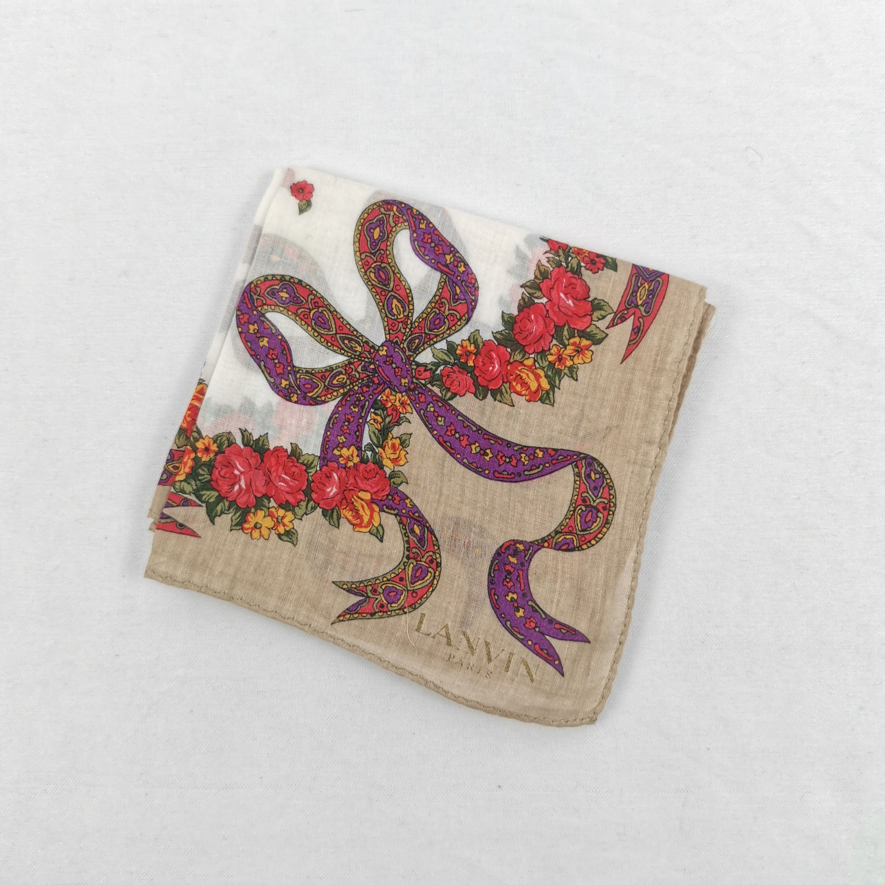 Lanvin Vintage Lanvin Handkerchief Neckerchief Bandana Size ONE SIZE - 4 Thumbnail