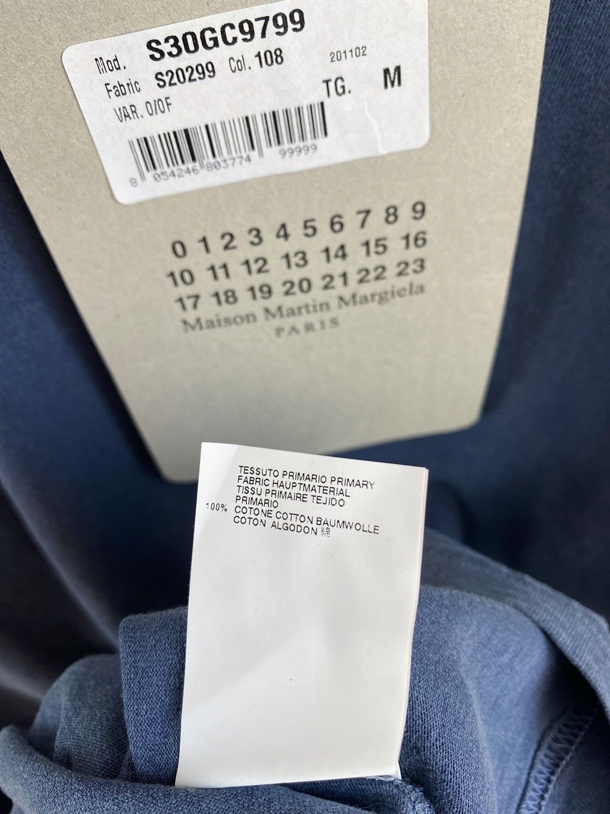 Maison Margiela MAISON MARTIN MARGIELA AIDS garment dyed v- neck t-shirt Size US M / EU 48-50 / 2 - 8 Thumbnail
