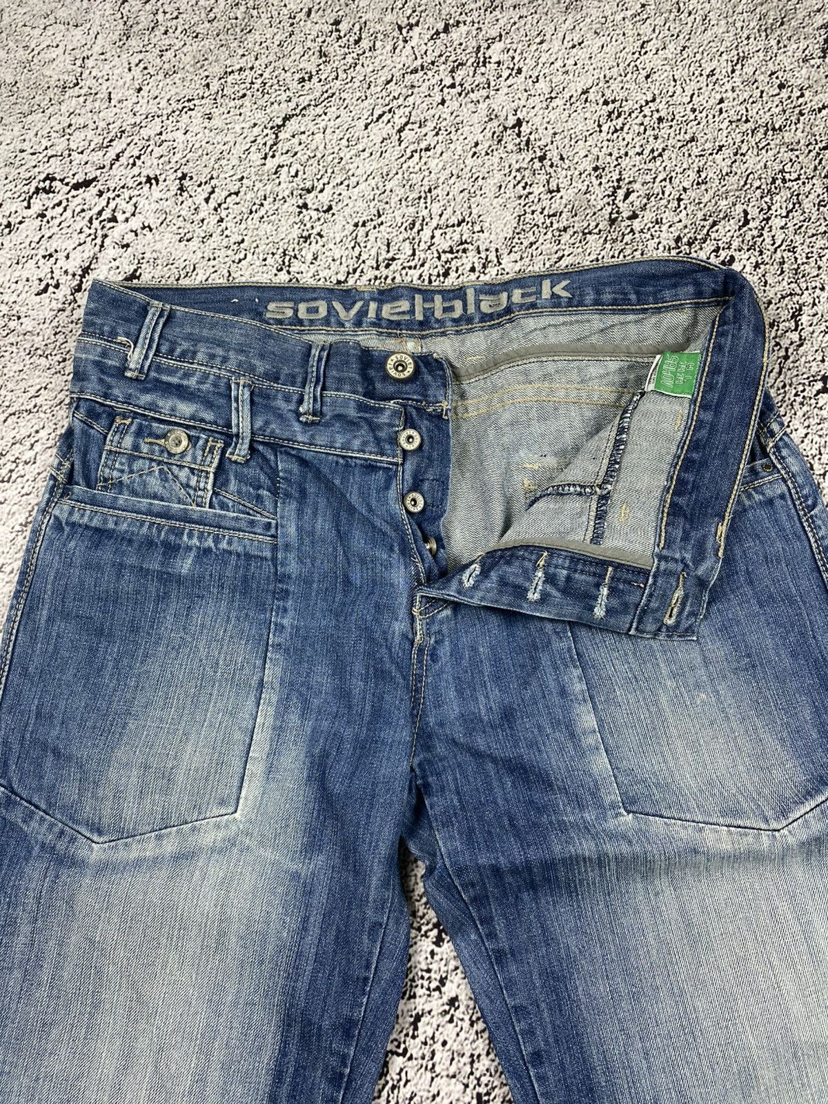 Vintage Vintage Y2K faded denim jeans streetwear Japanese style Size US 34 / EU 50 - 3 Thumbnail