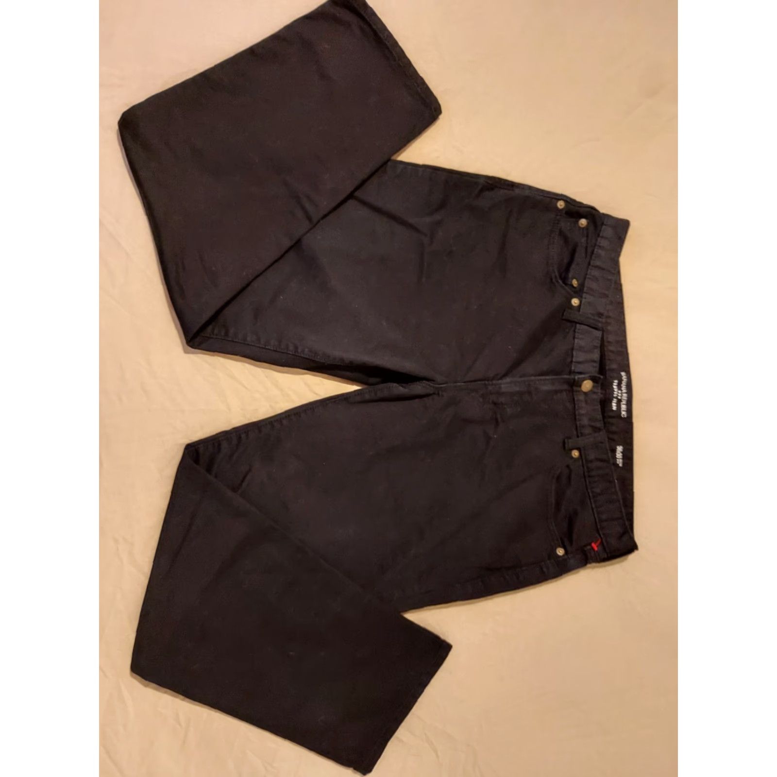 Banana Republic Banana Republic Jeans Slim Straight 36x30 36x29 Black Men 5-Pocket Denim Cotton Zip Button Pants Vintage No Size US 36 / EU 52 - 2 Thumbnail