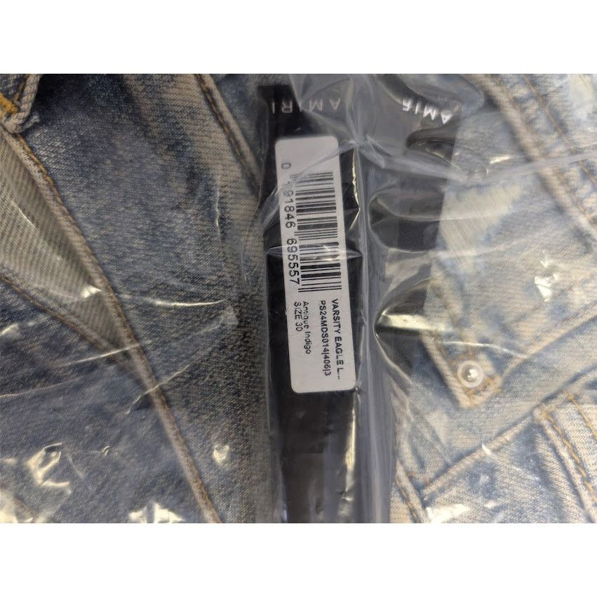 Amiri o1rshd1 Varsity Eagle Logo Skinny Jeans in Antique Indigo 30 Size US 30 / EU 46 - 23 Thumbnail