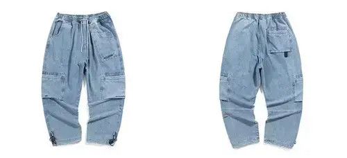 Japanese Brand × Jean 20AW Indigo Union Japan Blue Denim Worker Pocket Pants Size US 32 / EU 48 - 2 Thumbnail