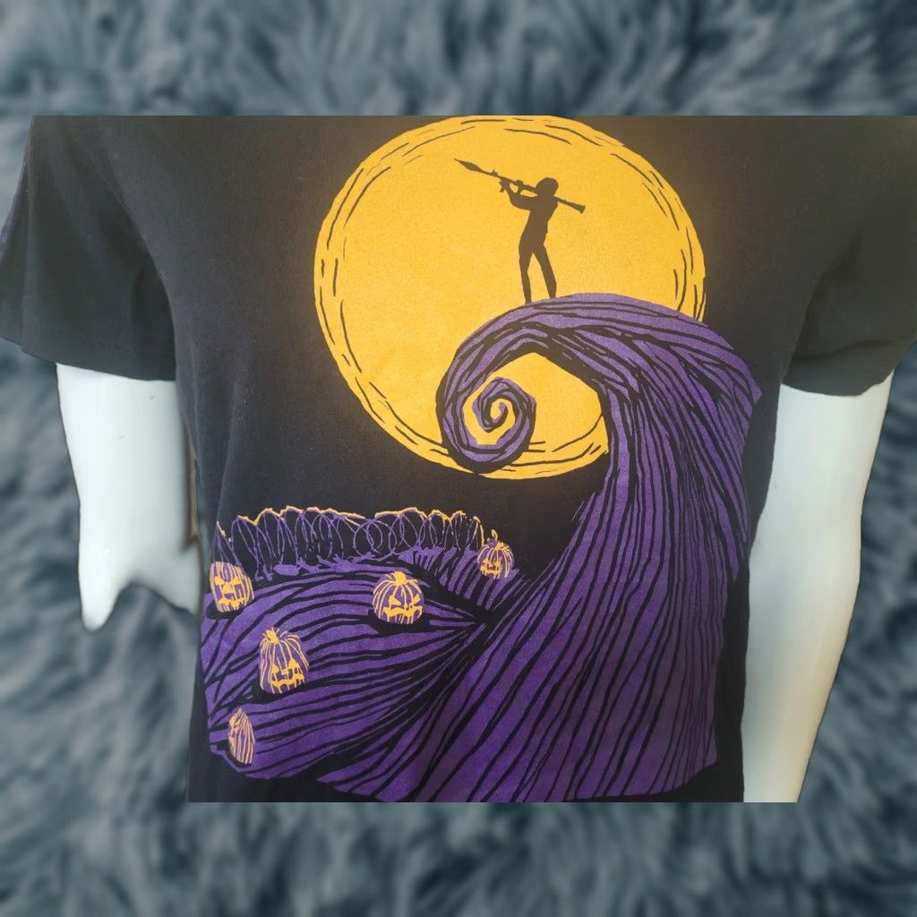 Vintage VINTAGE Grunt Style USA Nightmare Before Christmas Parody Rocket Launcher T Shirt 3XL Women Black 90s Anime Patriotic"} Size XXL / US 16-18 / IT 52-54 - 1 Thumbnail