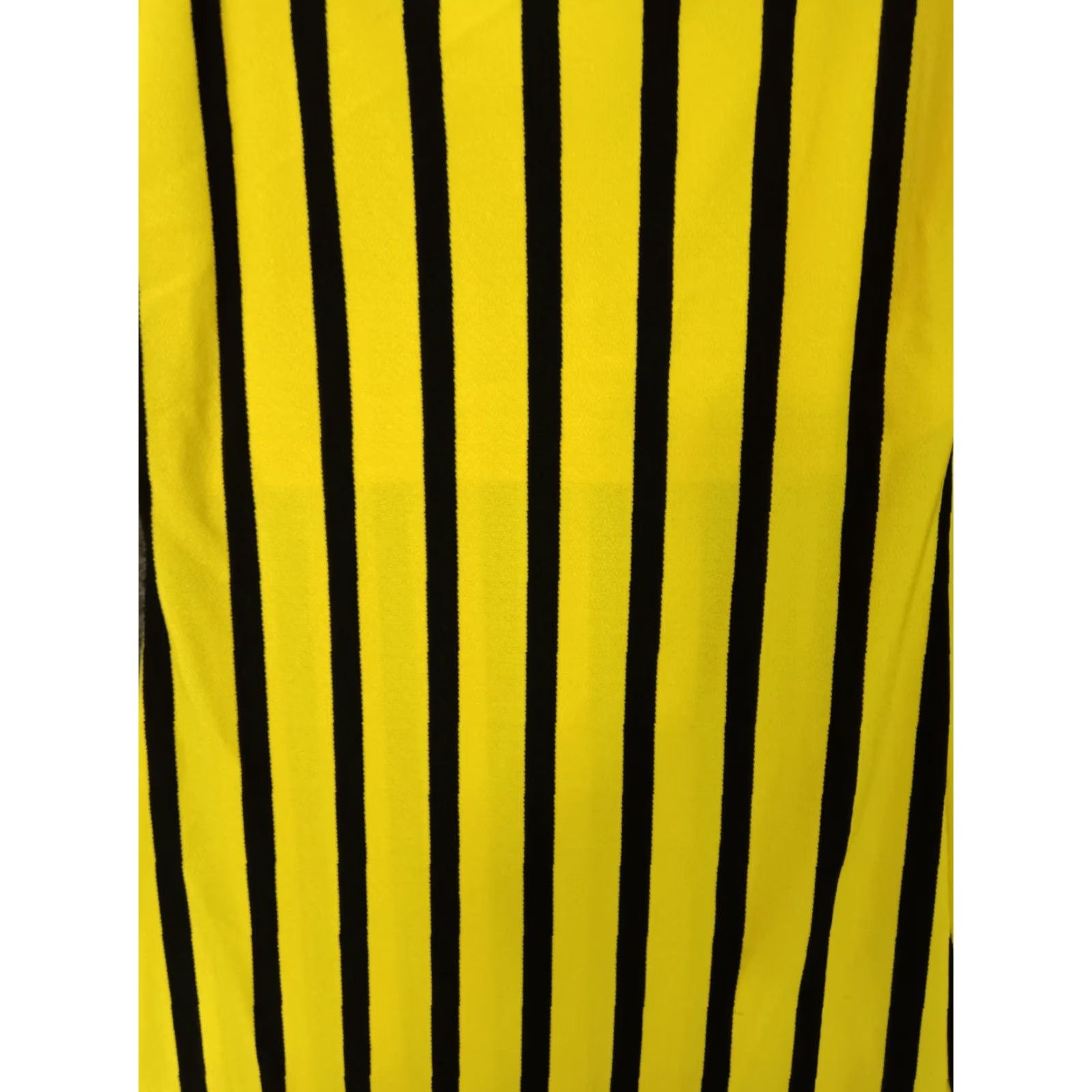 Vintage Codigo Women's One Piece Swimsuit Street Striped Black Yellow S Size ONE SIZE - 7 Thumbnail