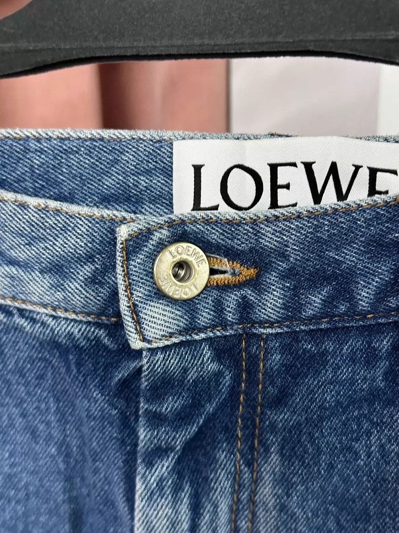 Other LOEWE Blue jeans with leather lettering on the back Size 42" / US 20 - 2 Thumbnail