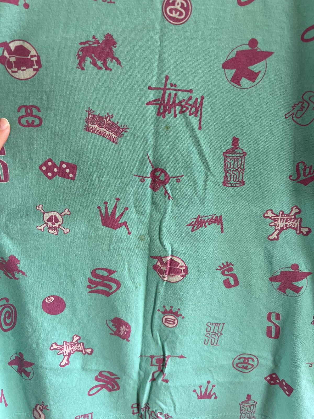 Stussy × Vintage Stussy tribe old school t shirt Size US L / EU 52-54 / 3 - 5 Thumbnail