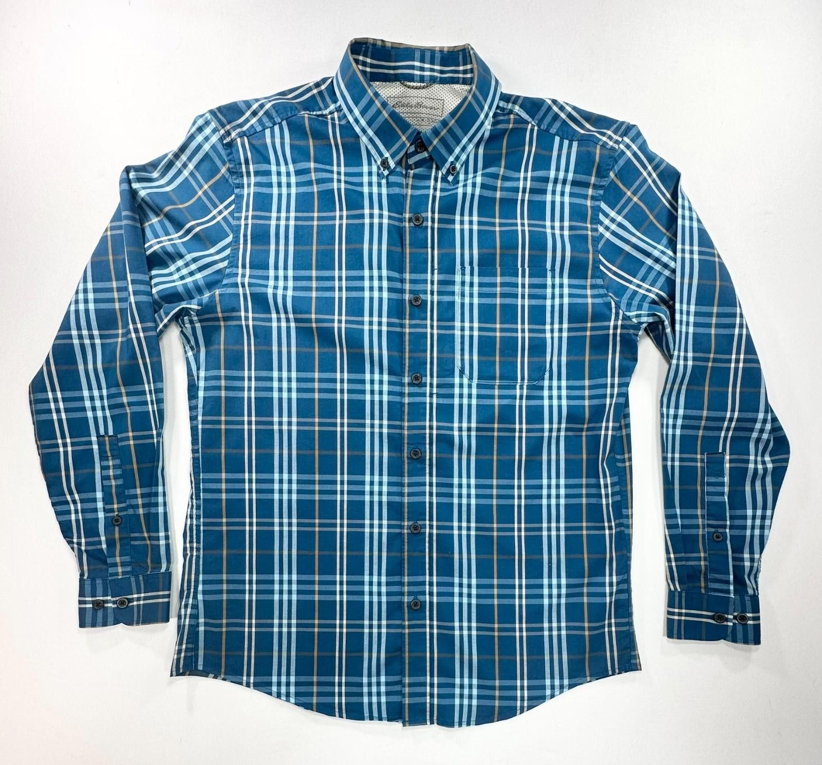 Eddie Bauer Eddie Bauer Classic Fit Plaid Oxford Button Up Mens Blue M Size US M / EU 48-50 / 2 - 1 Thumbnail