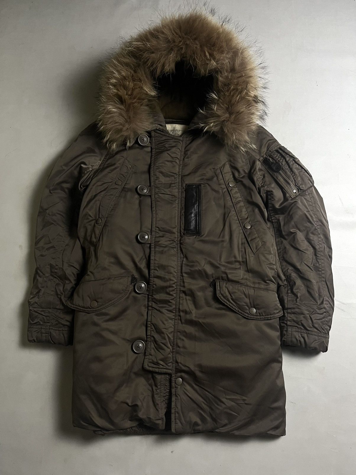 GOA 00s G.0.A Long parka Military Fur Hooded Jacket Size US M / EU 48-50 / 2 - 1 Thumbnail
