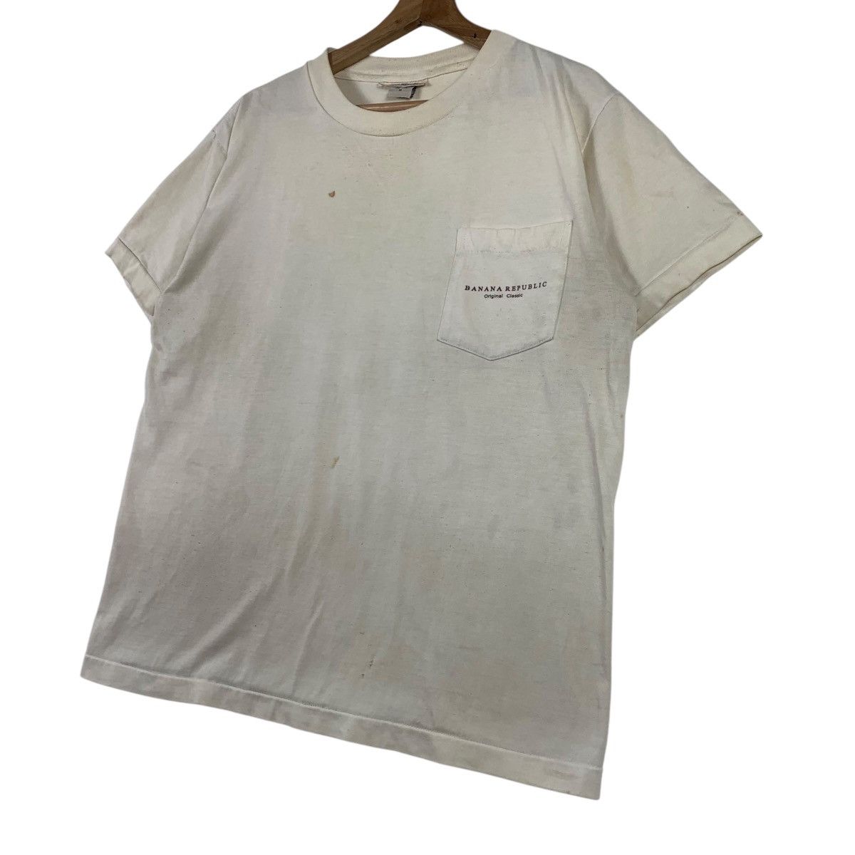 Banana Republic × Vintage Vintage 90s Banana Republic Short Sleeve Shirt Size US M / EU 48-50 / 2 - 7 Thumbnail
