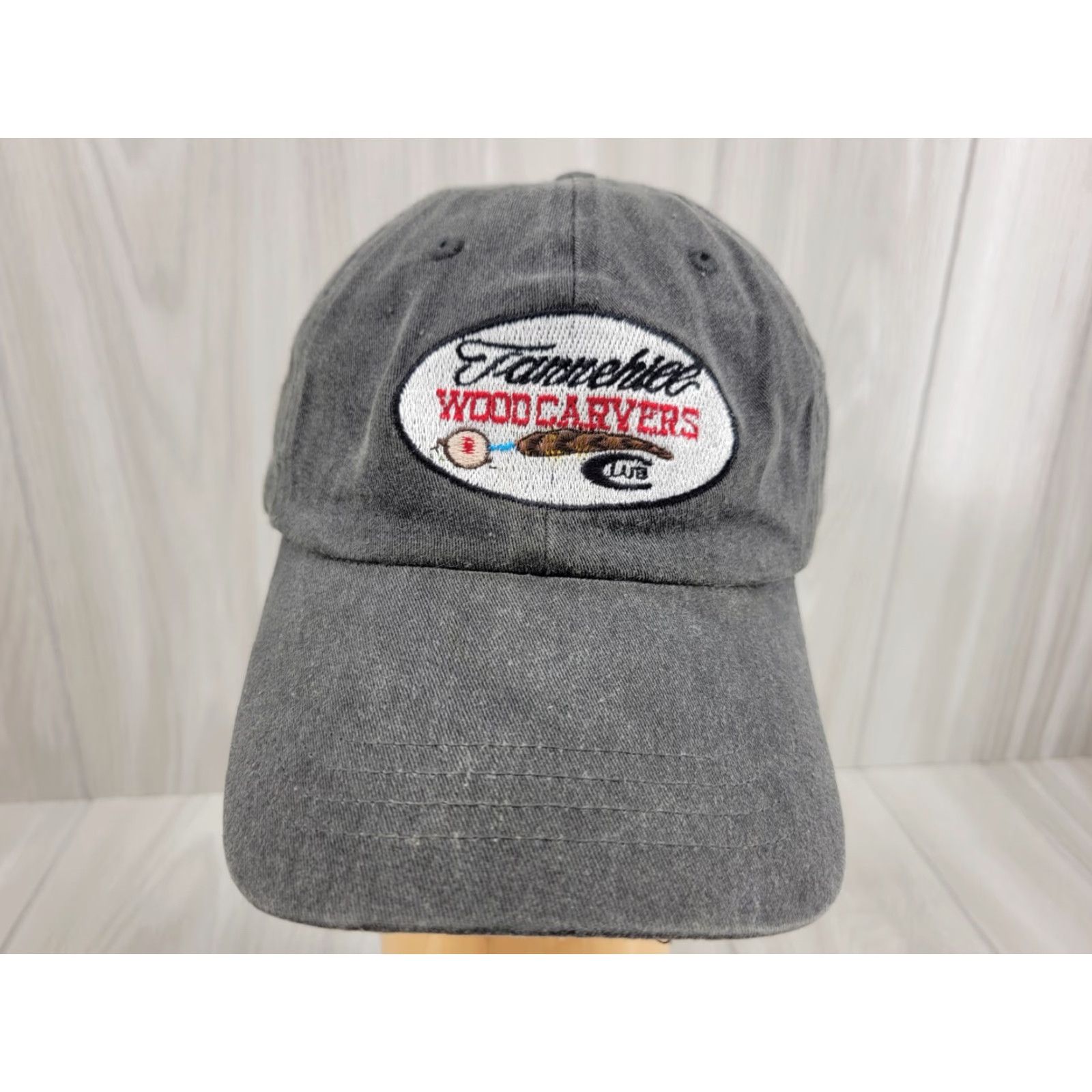 Port & Company Tannehill Woodcarvers Club Hat Gray Baseball Cap Mens One Size Port & Company Size ONE SIZE - 3 Thumbnail