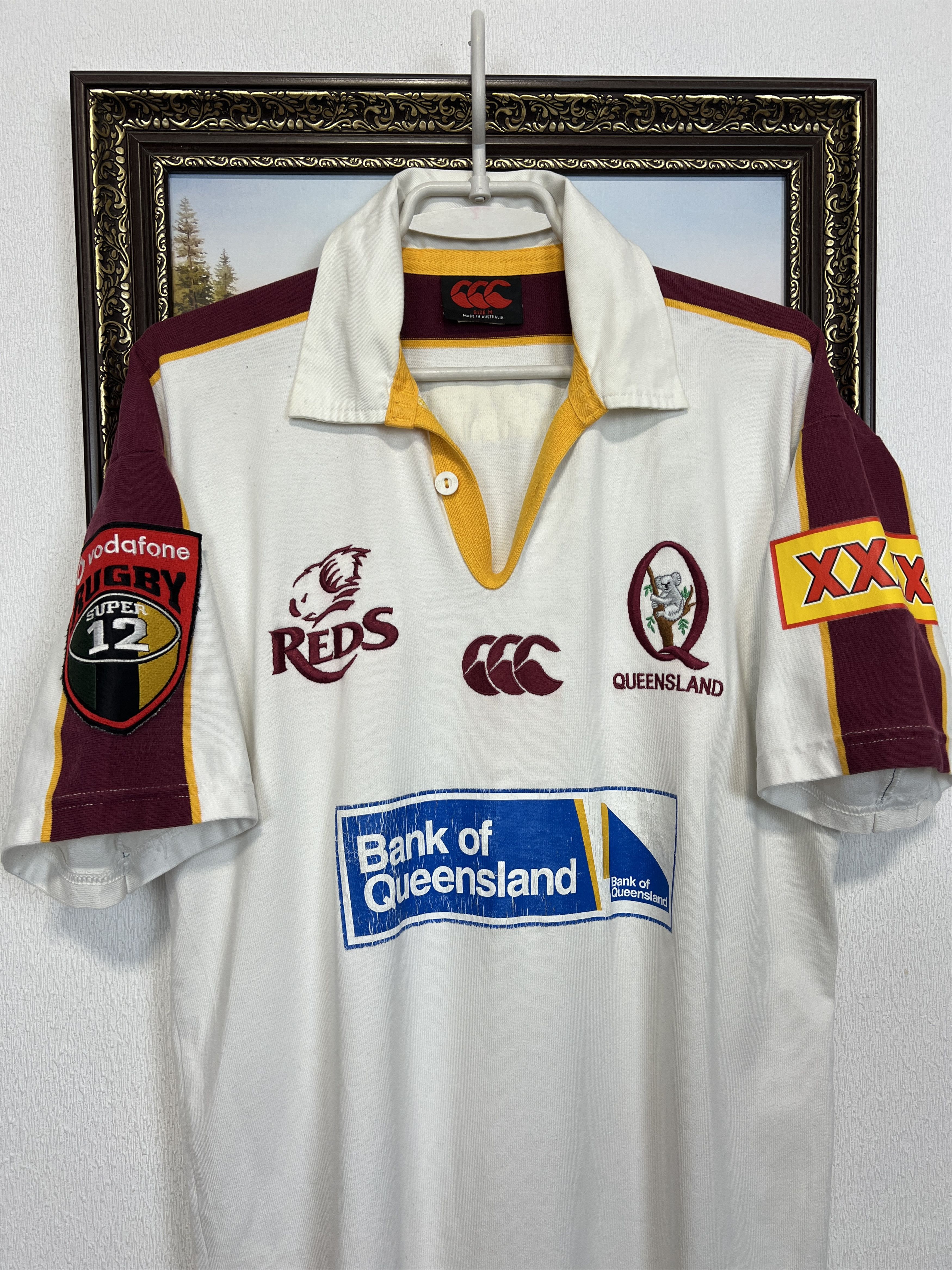Vintage Queensland State of Origin Maroon Rugby Jersey Trikot Shirt Size US M / EU 48-50 / 2 - 2 Thumbnail