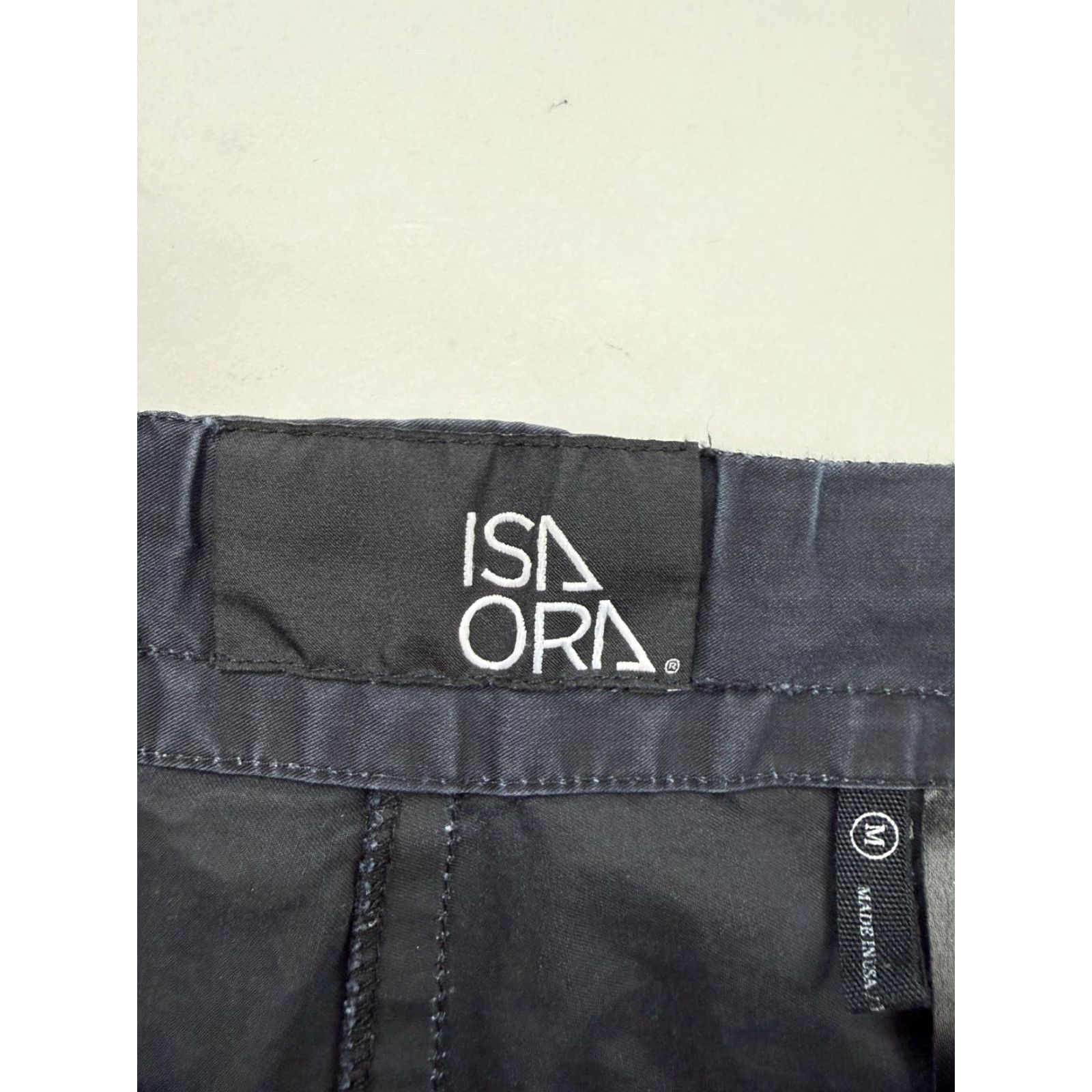Vintage ISAORA Shorts Mens Medium Gray Cargo 9 Inseam Elastic Waist Drawstring Casual Size US 31 - 4 Thumbnail