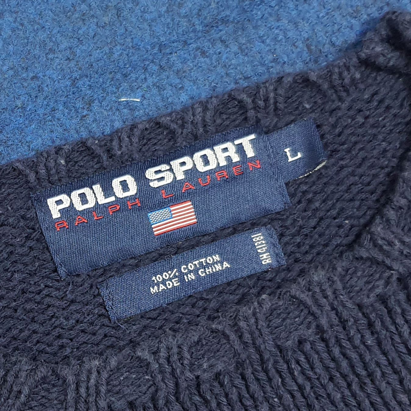 Polo Ralph Lauren Vintage Polo Sport Ralph Lauren Knitwear Sweatshirt C281N20 Size US L / EU 52-54 / 3 - 6 Thumbnail