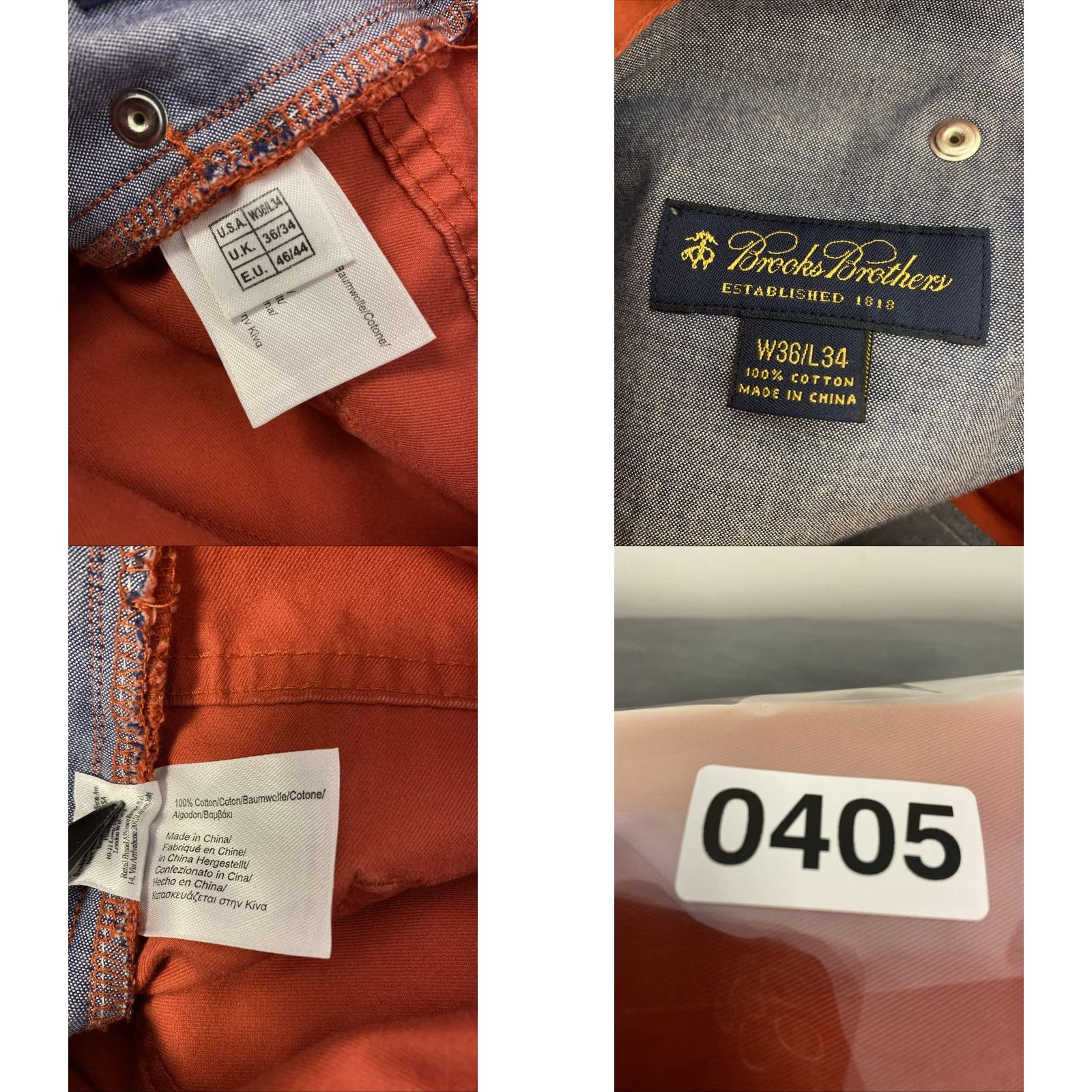 Brooks Brothers Brooks Brothers Dress Pants Men 36x34 Chino Classic Flat Front Crimson Straight Leg Vintage No (if applicable) Size US 36 / EU 52 - 9 Thumbnail