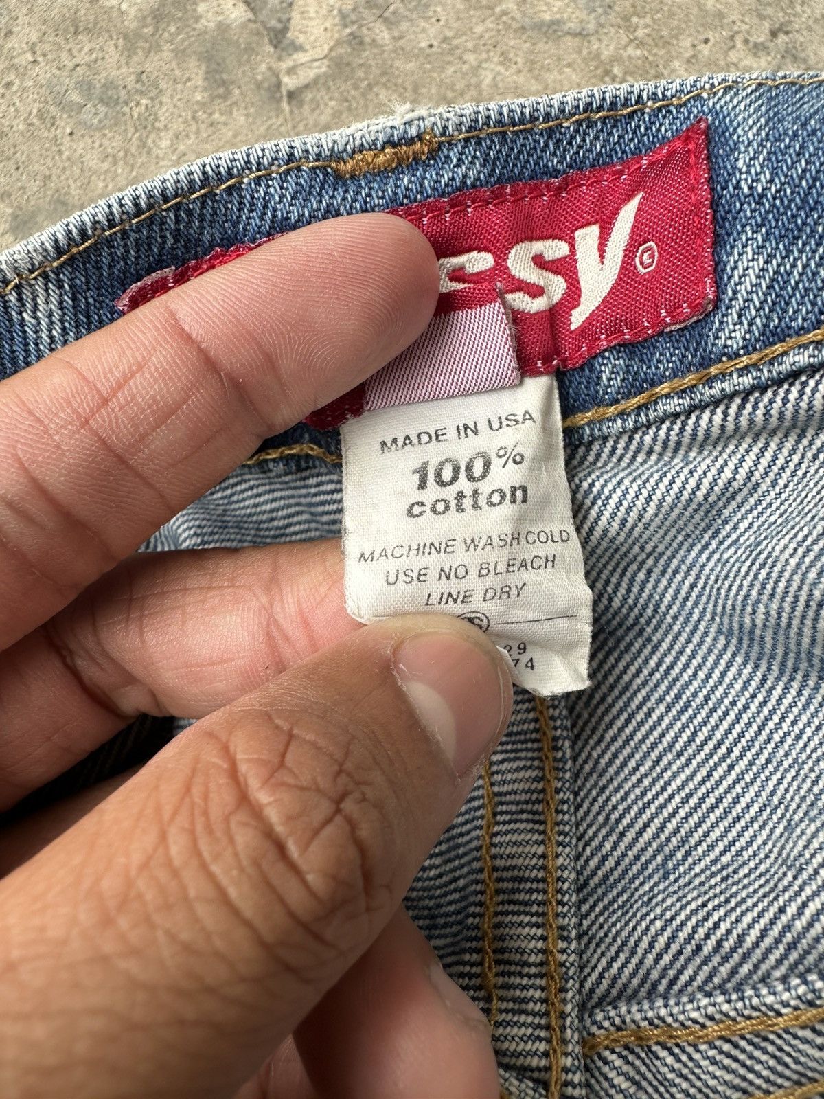 Stussy × Vintage Vintage Stussy Denim Jeans Size US 34 / EU 50 - 15 Thumbnail