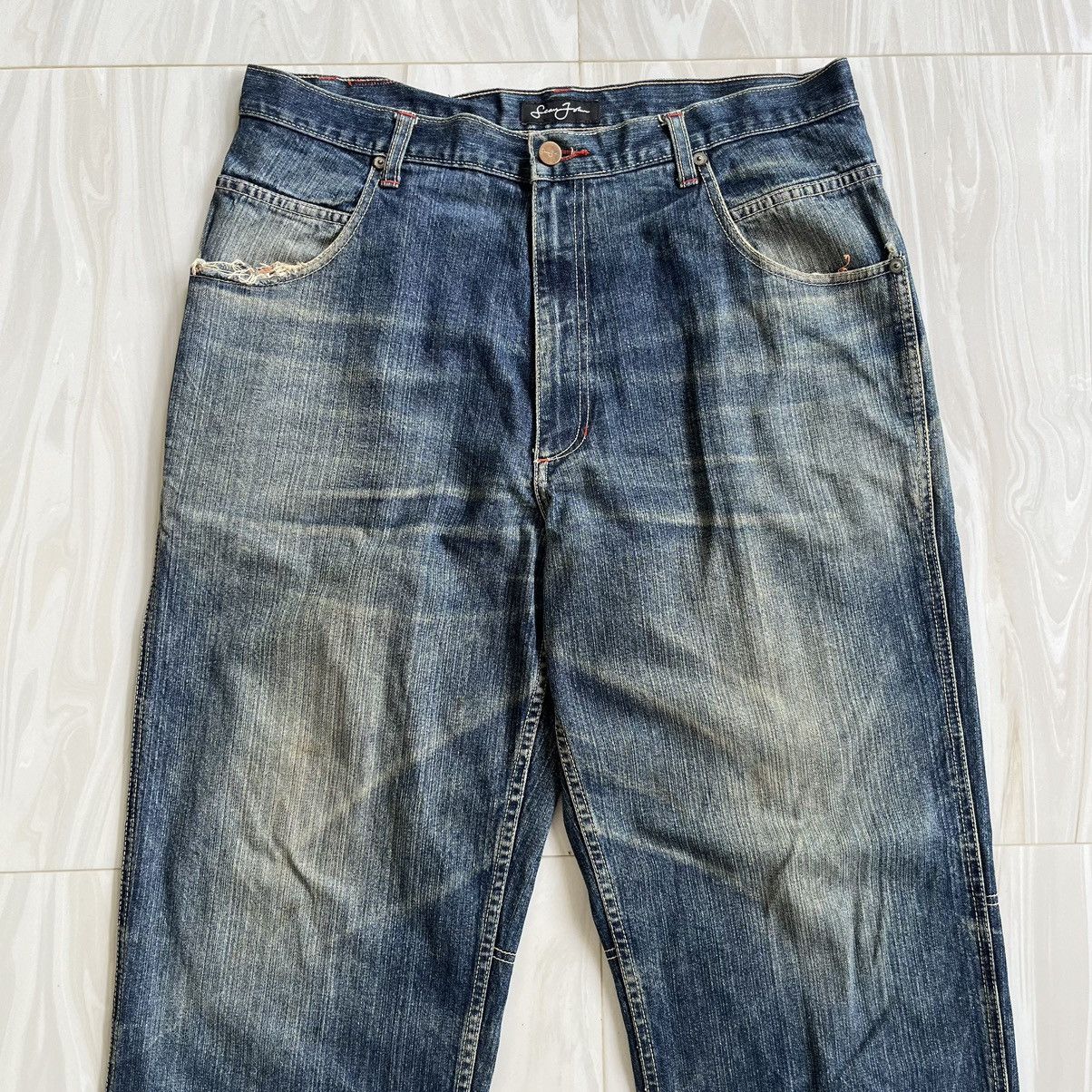 Sean John × Vintage SEAN JOHN BAGGY JEANS Size US 37 - 3 Thumbnail