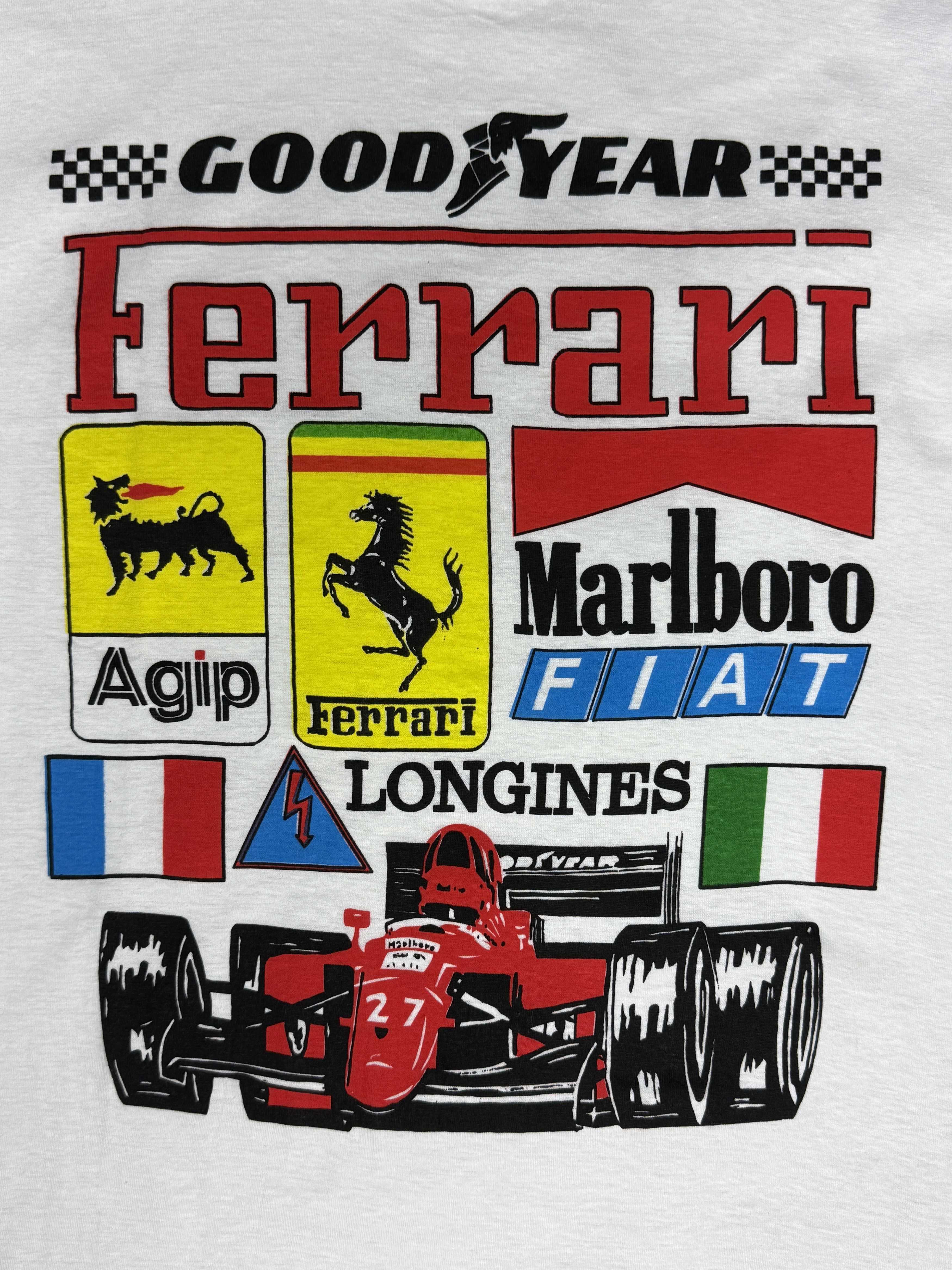 Ferrari Vintage 90s Ferrari Formula 1 sponsor graphic T shirt Size US XL / EU 56 / 4 - 3 Thumbnail