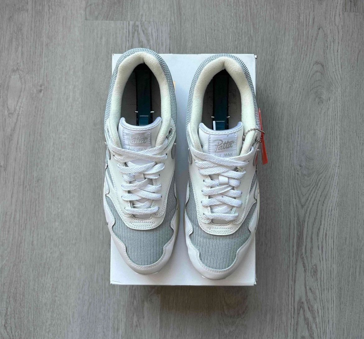 Nike × Patta Size 9 - Nike Patta Air Max 1 Waves White Pure Platinum Size US 9 / EU 42 - 3 Thumbnail