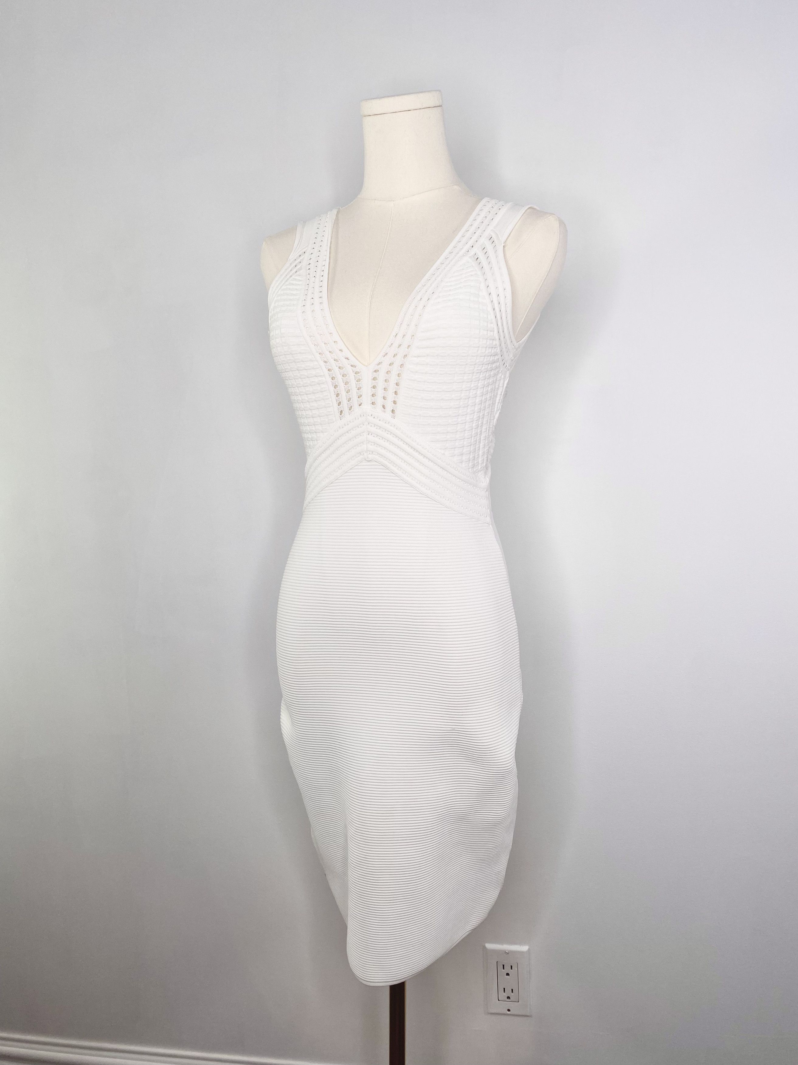 Guess Guess - White Bondage Bodycon Dress Size S / US 4 / IT 40 - 4 Thumbnail